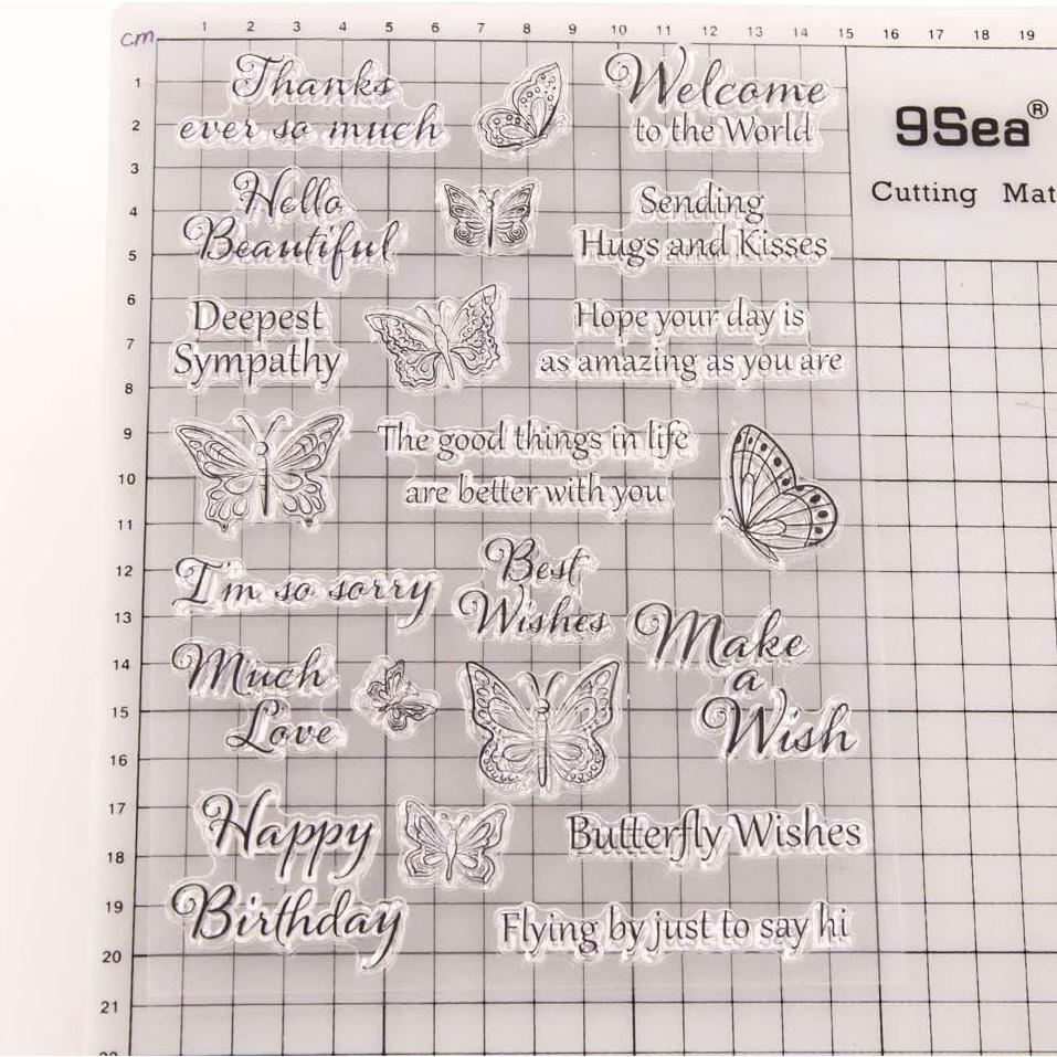 Sellos Transparentes de Silicona ABTOLS para Tarjetas DIY