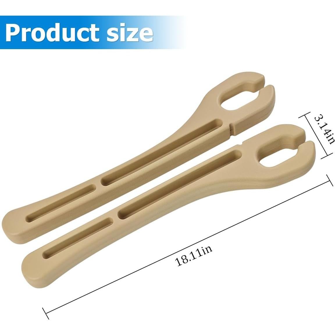 Relleno de Espacio entre Asientos Mandark 46x8cm Beige 2PCS