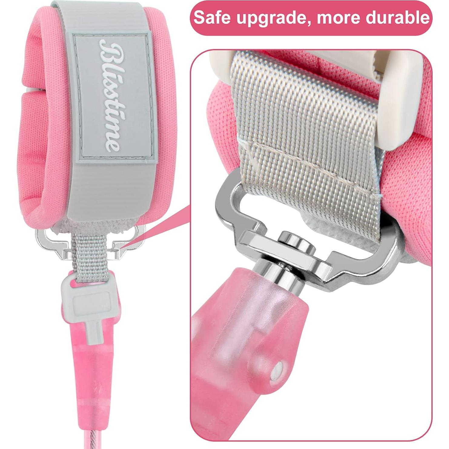 Correa Antipérdida para Niños Blisstime 1.5m Rosa con Llave