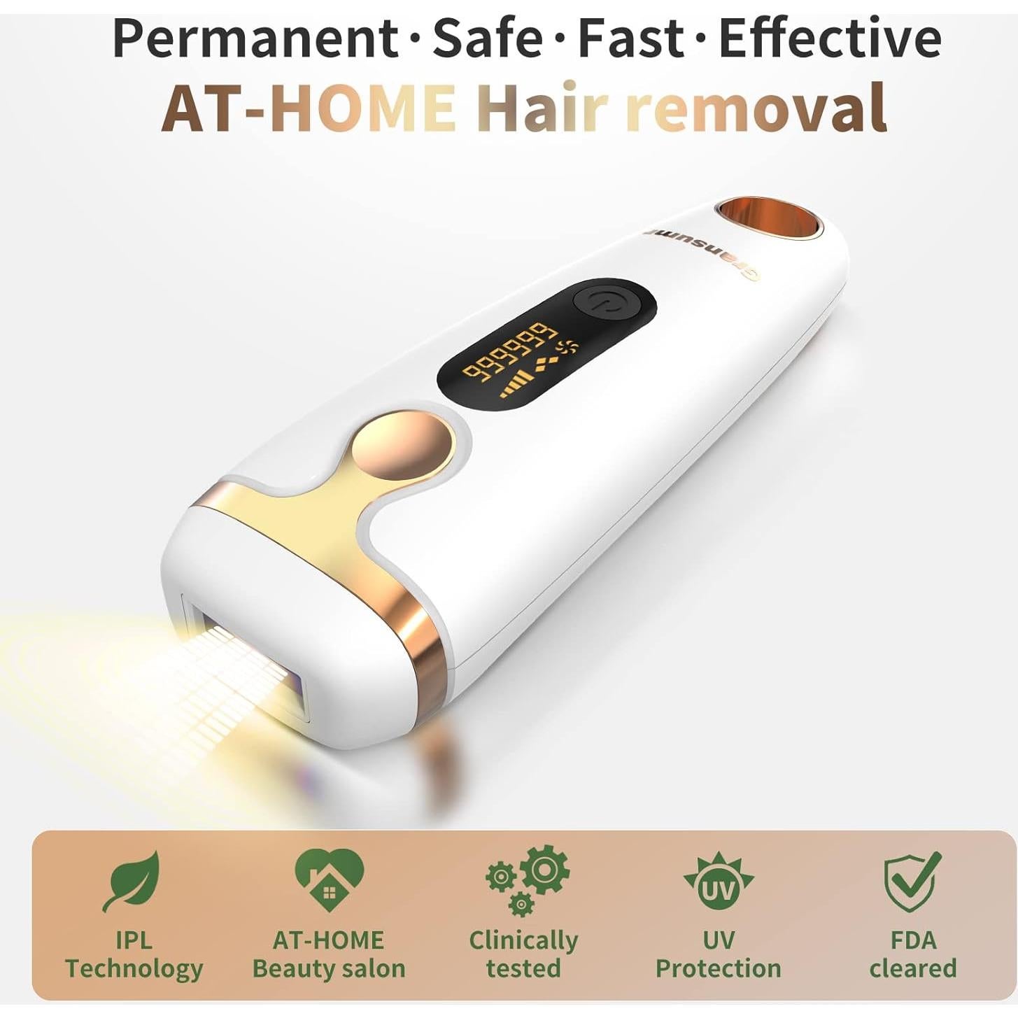 Depiladora Láser IPL Gransumr - Eliminación Permanente de Vello