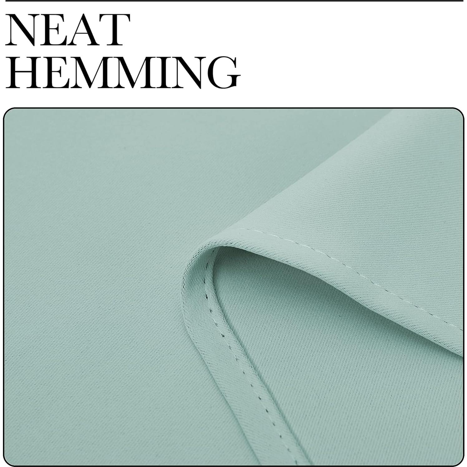 Cortinas Blackout NICETOWN Aqua Azul 73.66x76.2 cm - Juego de 2