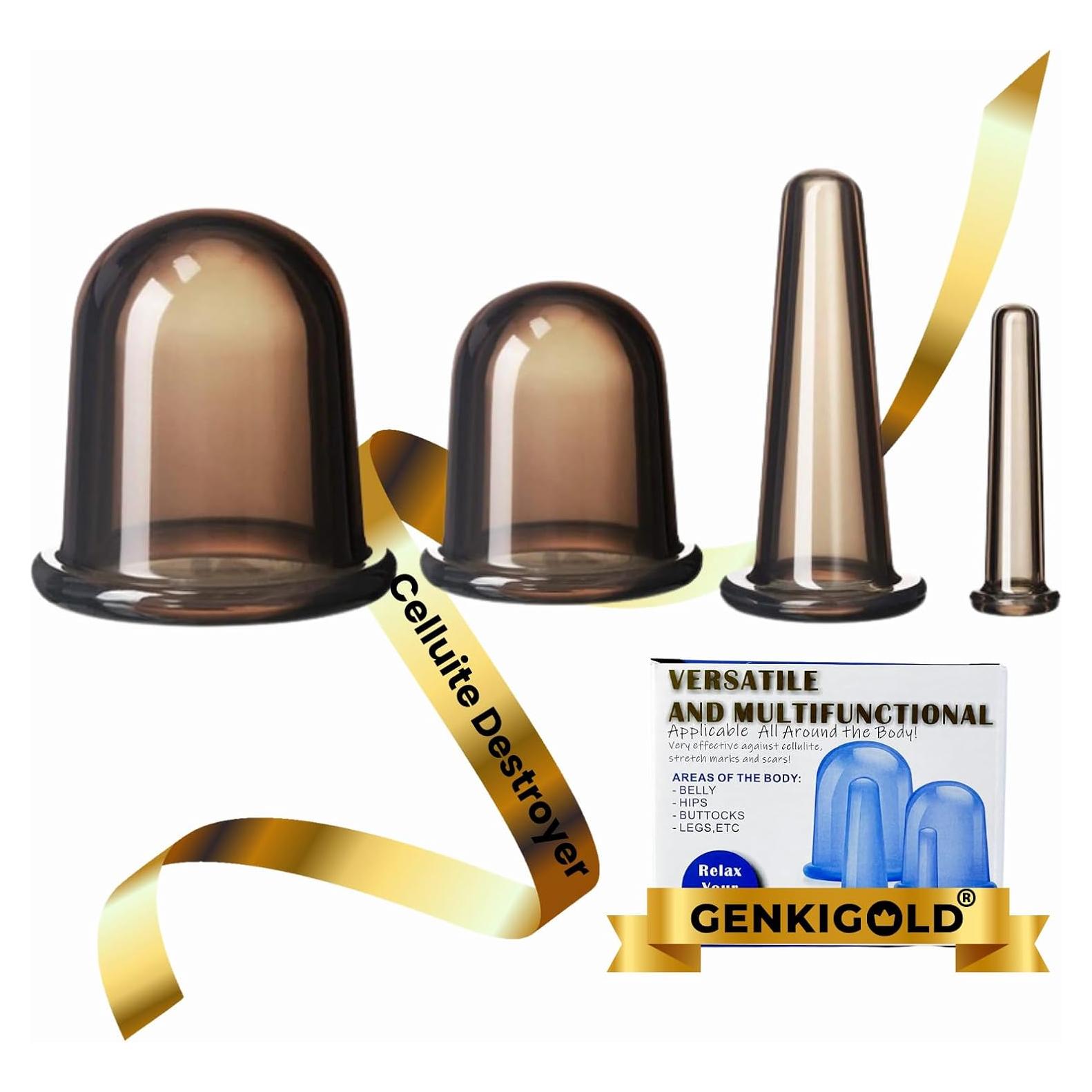 Juego de Ventosas de Silicona Orgánica Genkigold - 4 Piezas