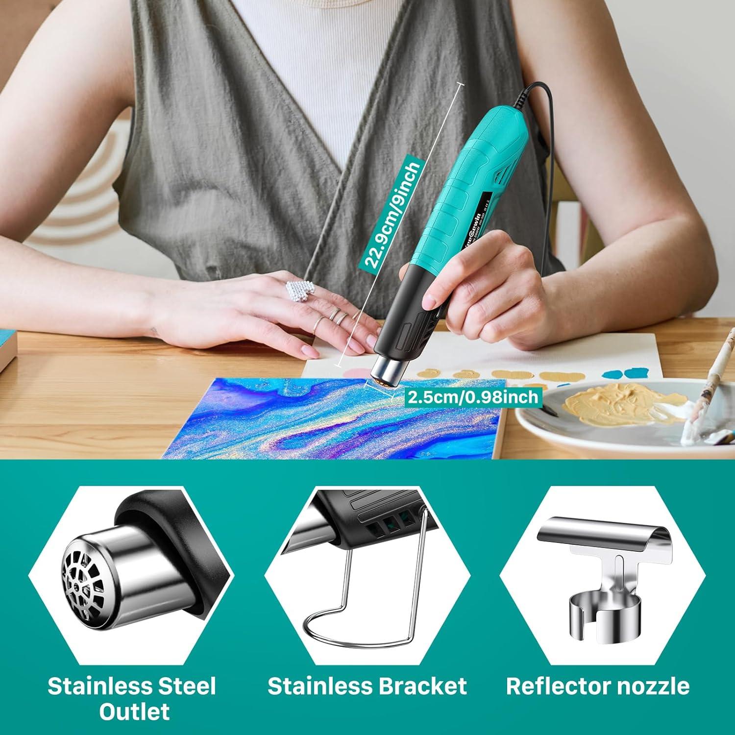 Pistola de Calor Mini 380W Yeegewin Doble Temperatura 249-455°C