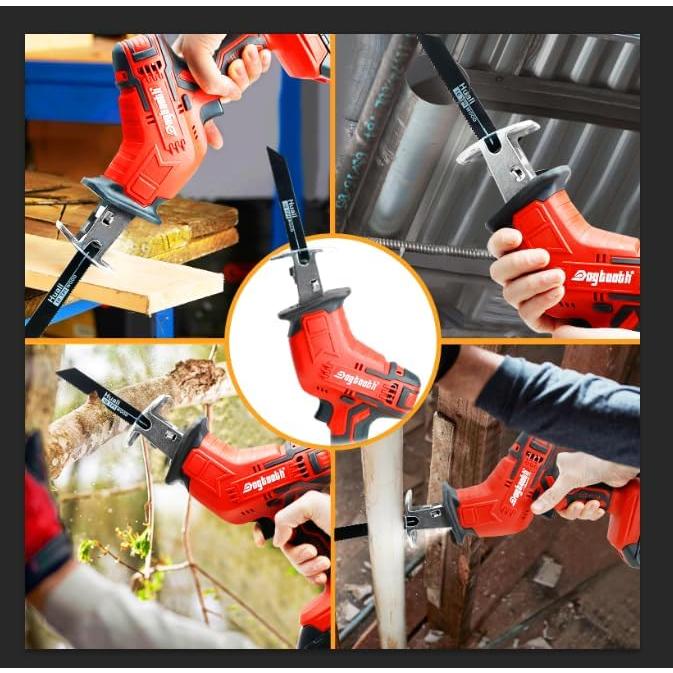 Sierra Recíproca Inalámbrica Dogtooth 21V Compacta con 2 Baterías