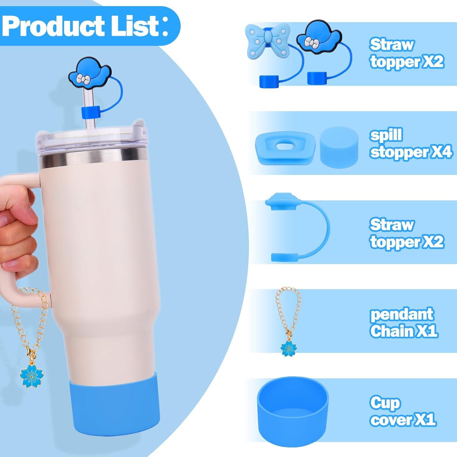 Conjunto de Accesorios Mity Rain para Stanley Cup 30/40 oz - 10 Piezas Azul