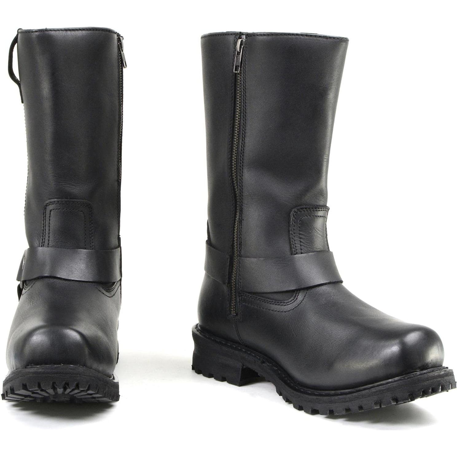 Botas Impermeables Negras Milwaukee Leather 11" Cuadradas 7 Ancho