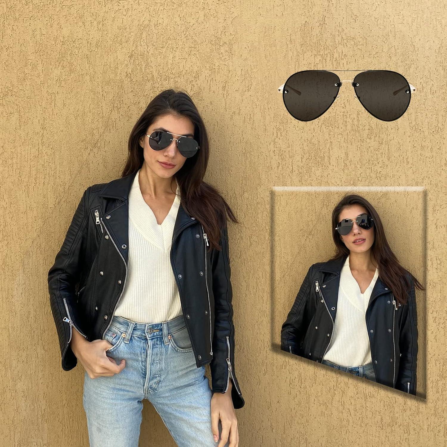 Gafas de sol aviador Freckles Mark unisex retro 62mm UV400