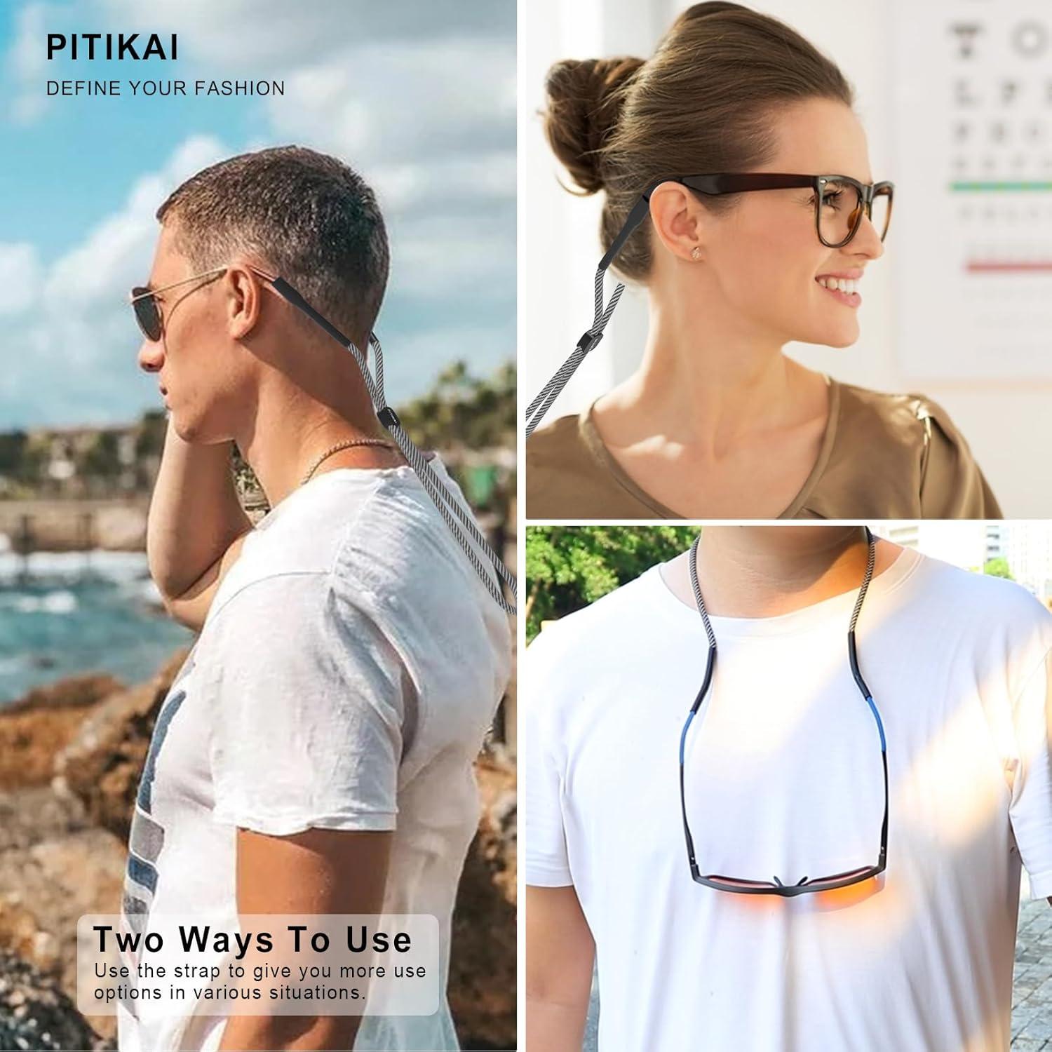 Paquete de 3 correas para gafas de sol - Ajustables y cómodas