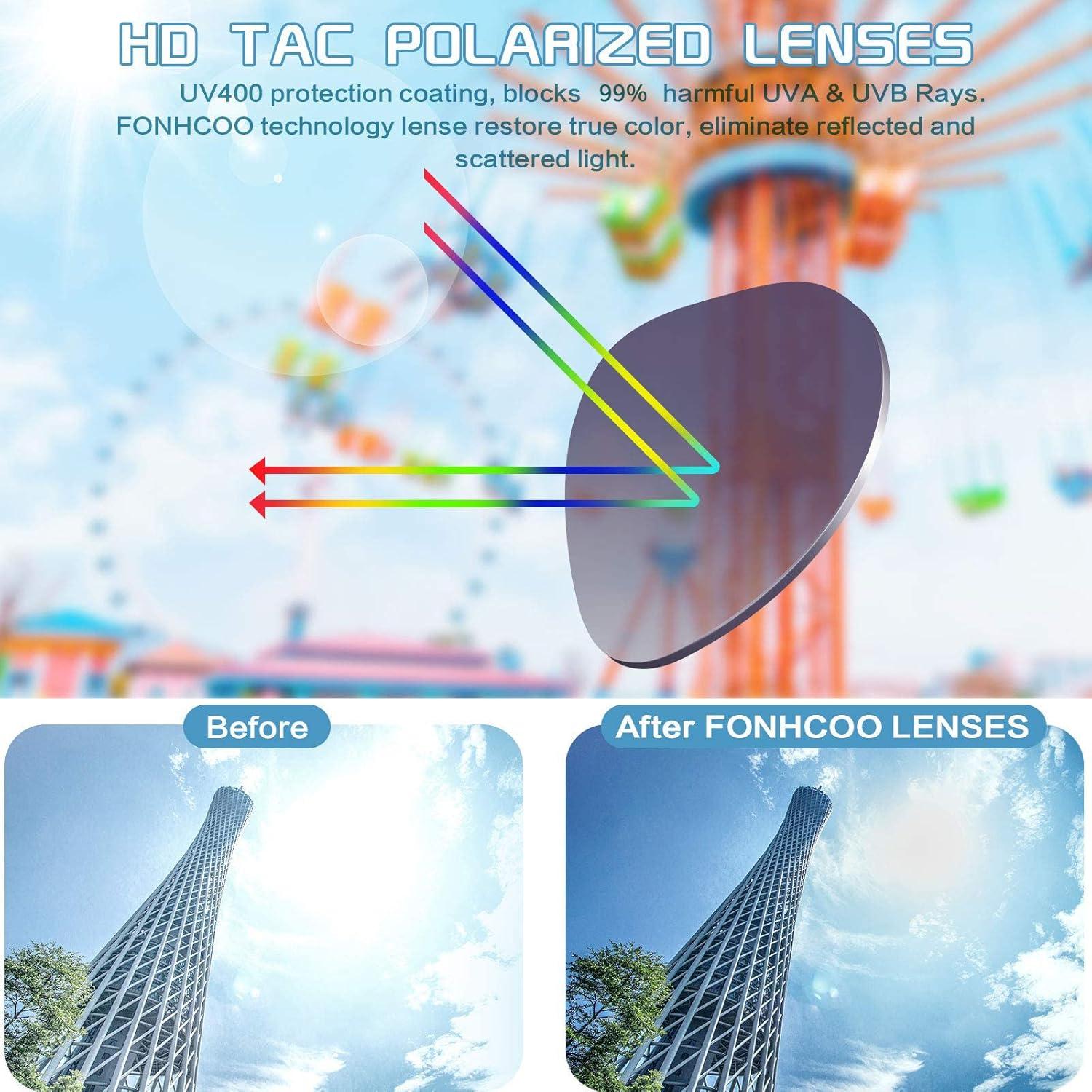 Gafas de sol polarizadas FONHCOO para niños 5-12 años UV400