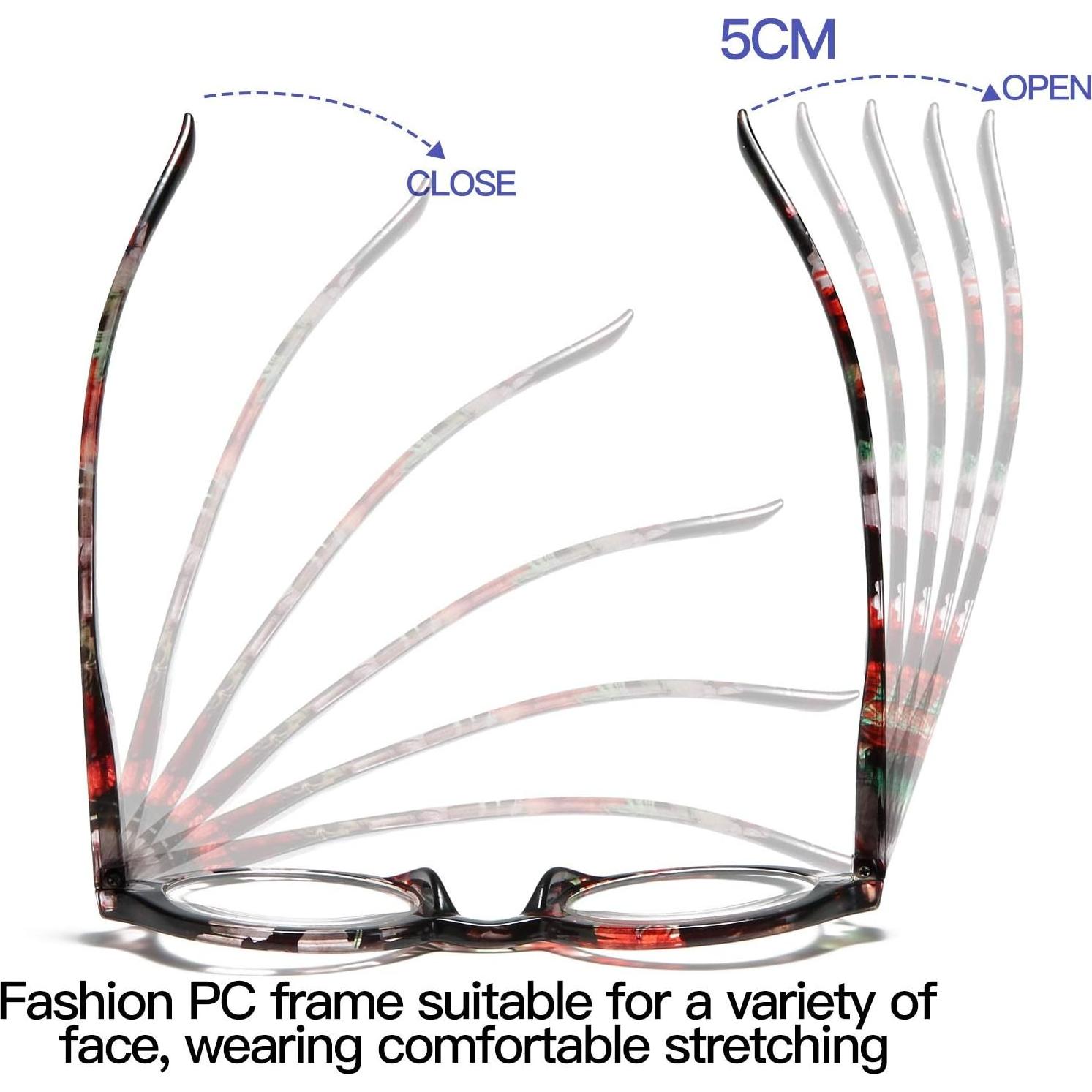 Gafas de Lectura Antirreflejo 100 CLÁSICO Floral 0.0x