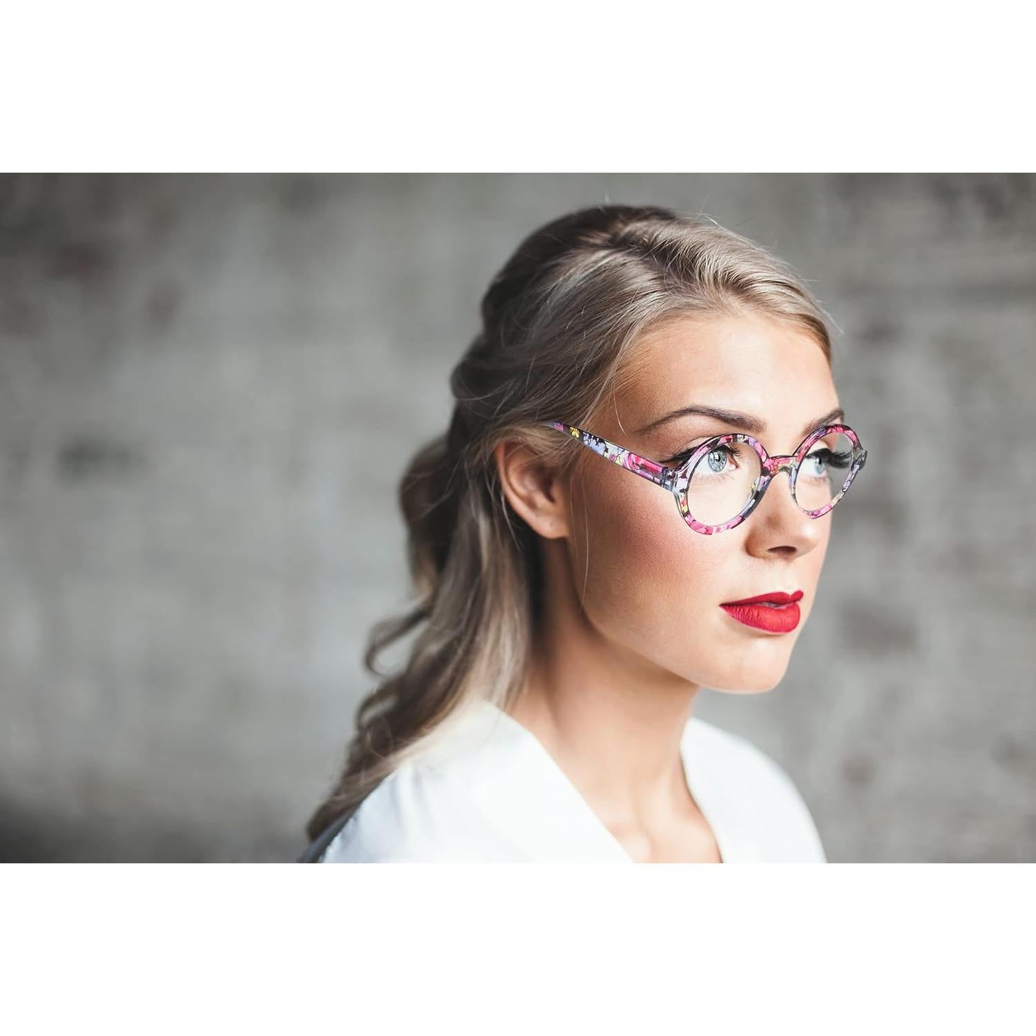 Gafas de Lectura Antirreflejo 100 CLÁSICO Floral 0.0x