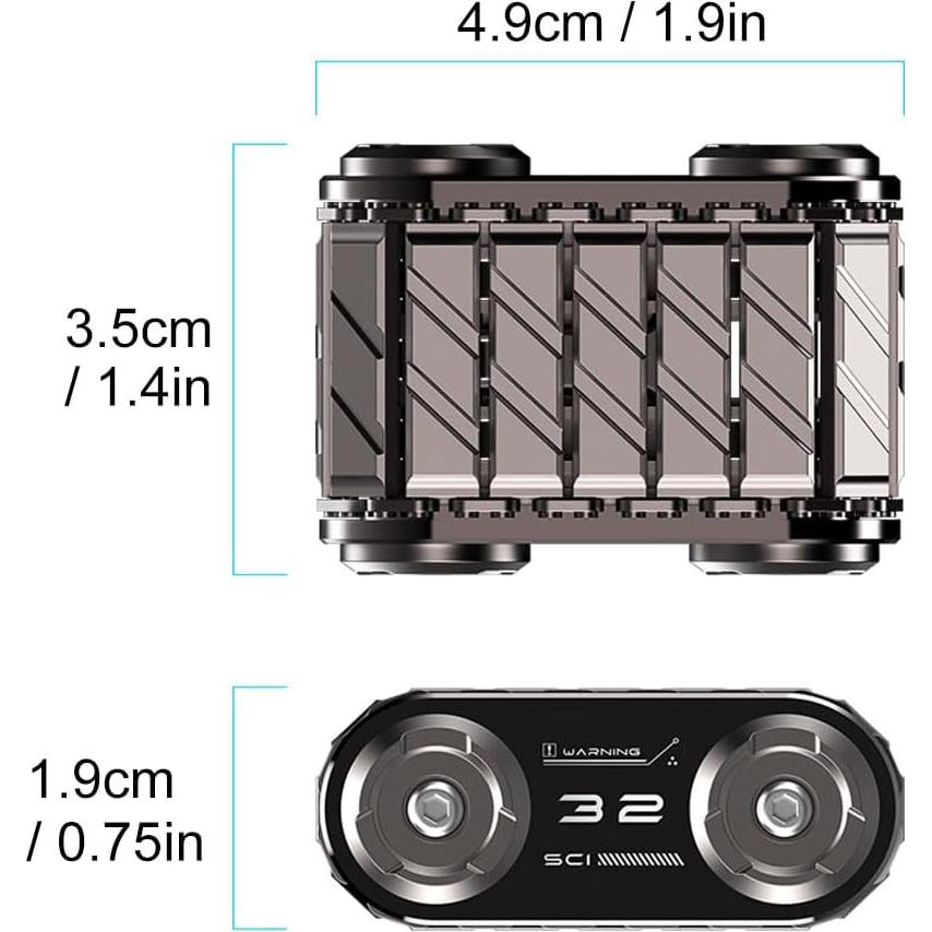 Juguete Antiestrés Metálico Faimocas Tanque Alivio Ansiedad