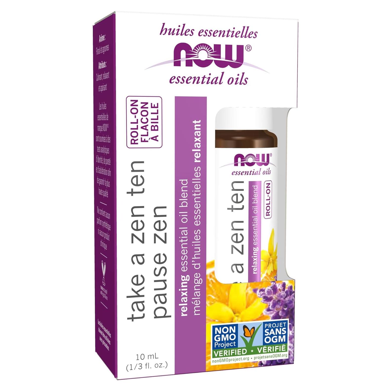 Aceite Esencial Relajante NOW Toma Un Zen Diez 10 mL