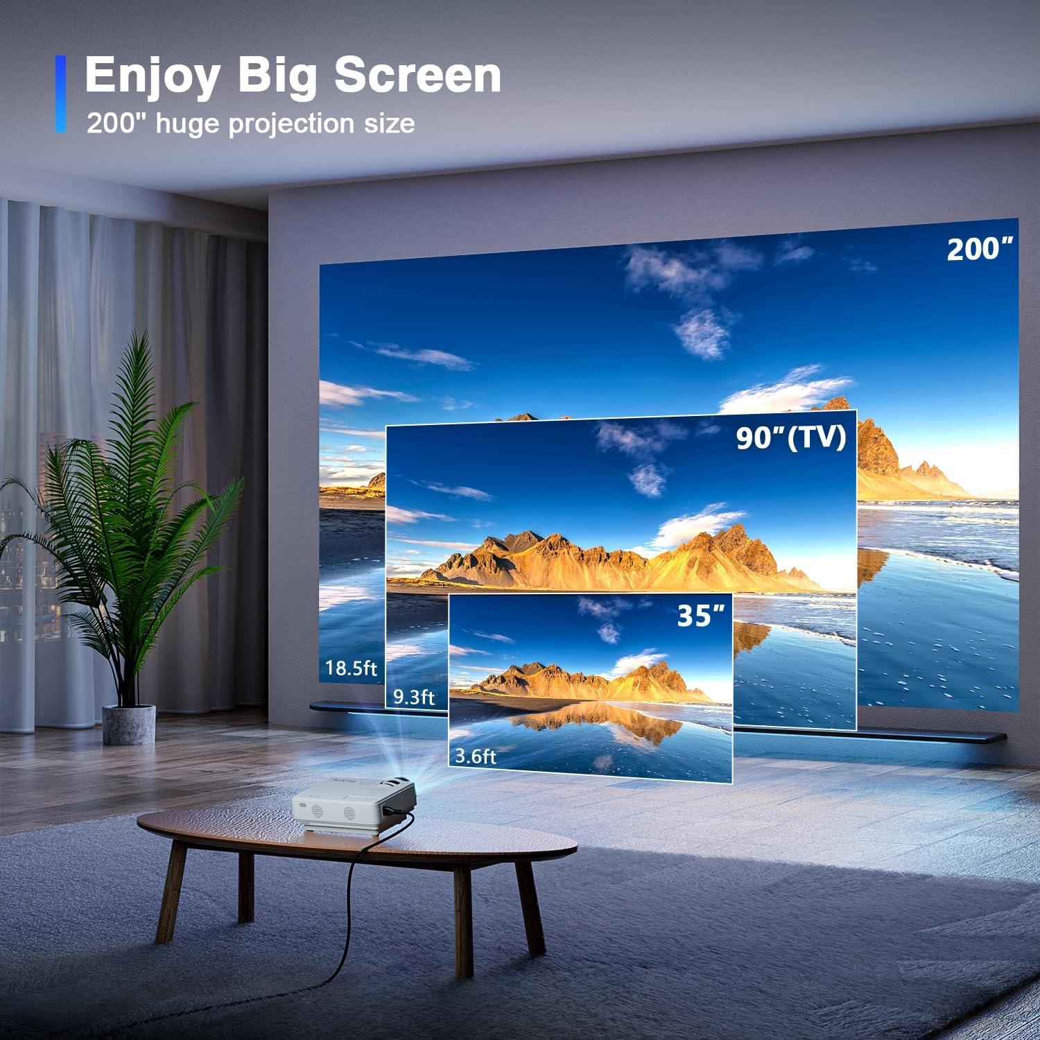 Proyector AuKing M8-F Mini Full HD 1080P Portátil