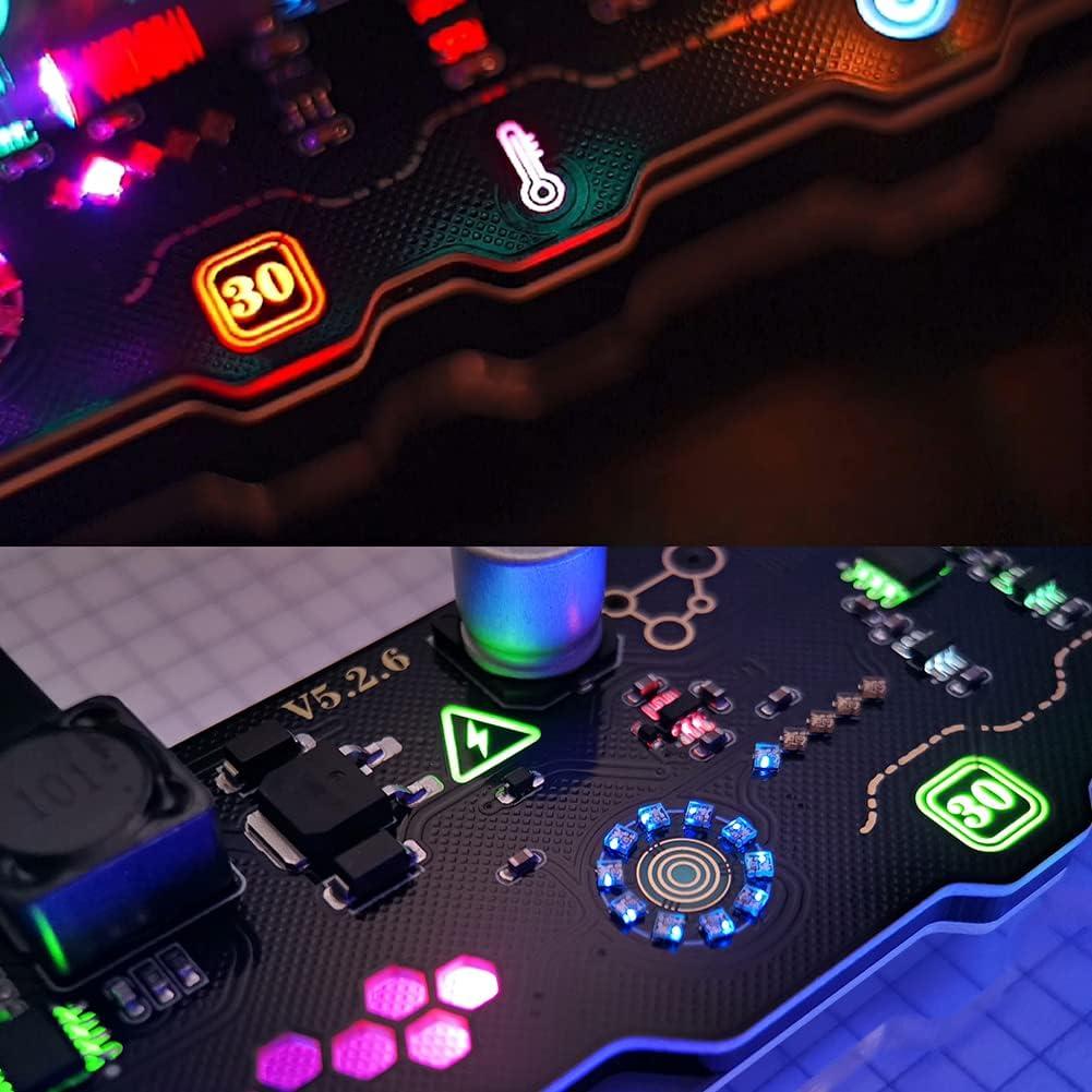 Reloj de tubo fluorescente TPHRAVAL IN18 vintage RGB