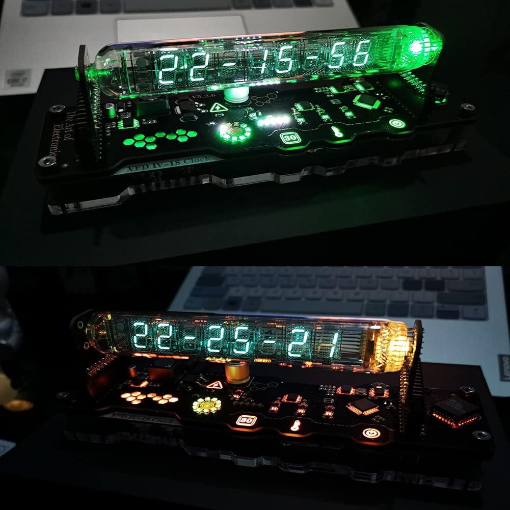 Reloj de tubo fluorescente TPHRAVAL IN18 vintage RGB