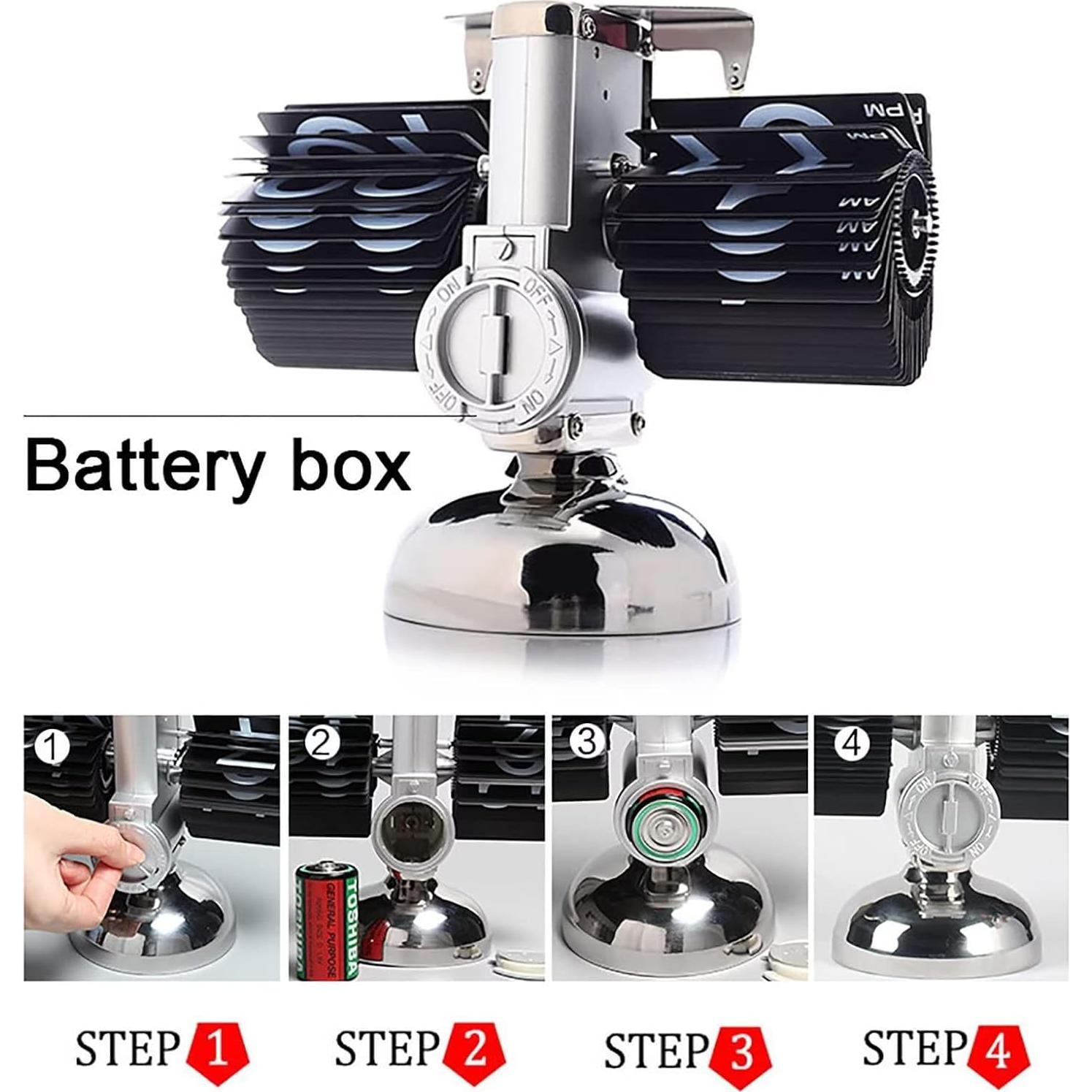 Reloj de Mesa Digital Retro KENJIEY Mecánico 20,8x8,1cm