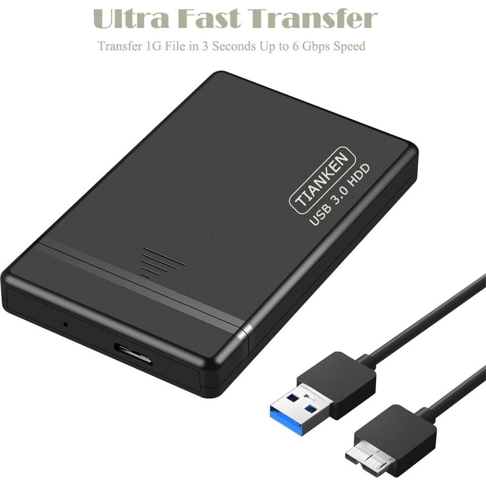 Disco Duro Externo 1TB Tianken Ultra Delgado USB 3.0