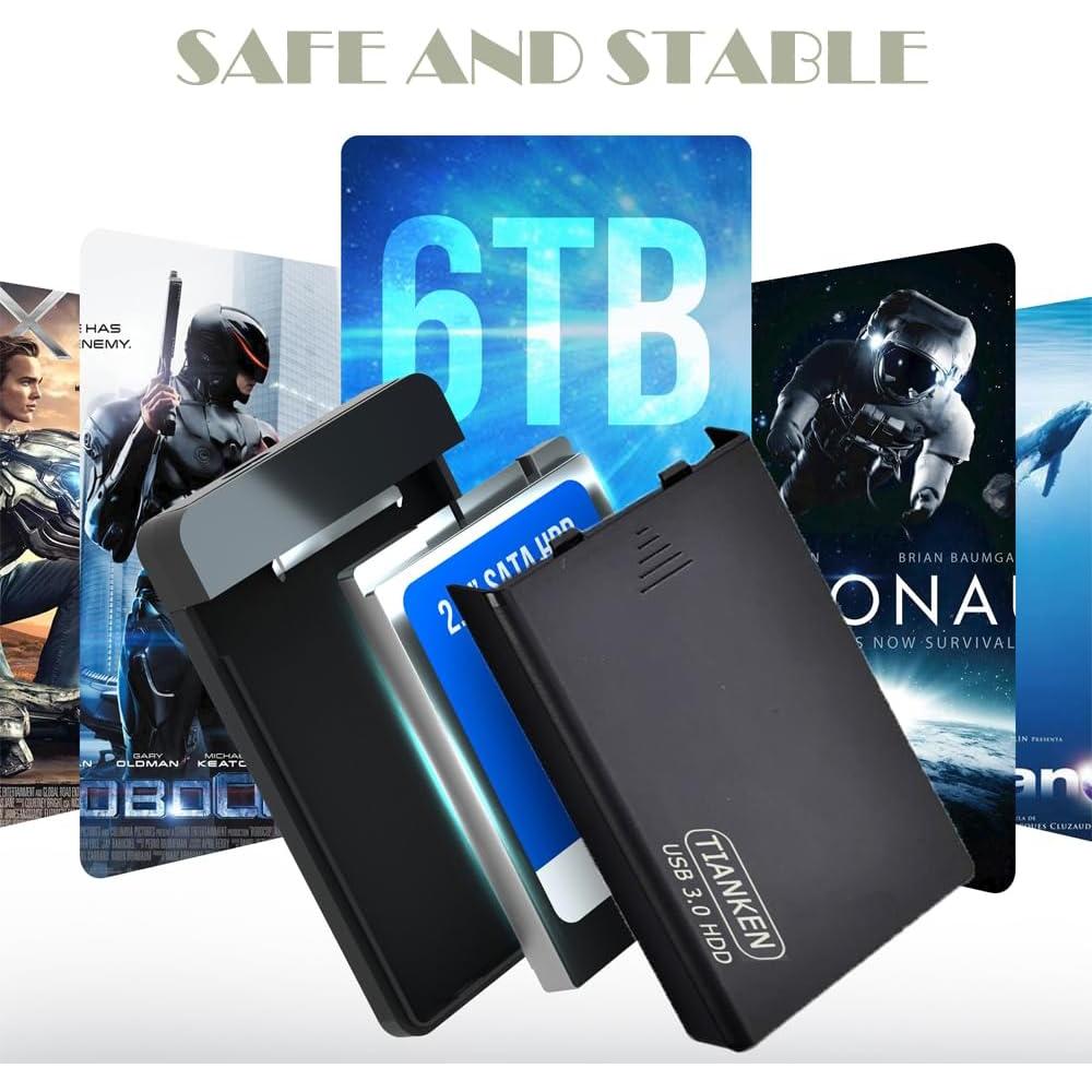 Disco Duro Externo 1TB Tianken Ultra Delgado USB 3.0