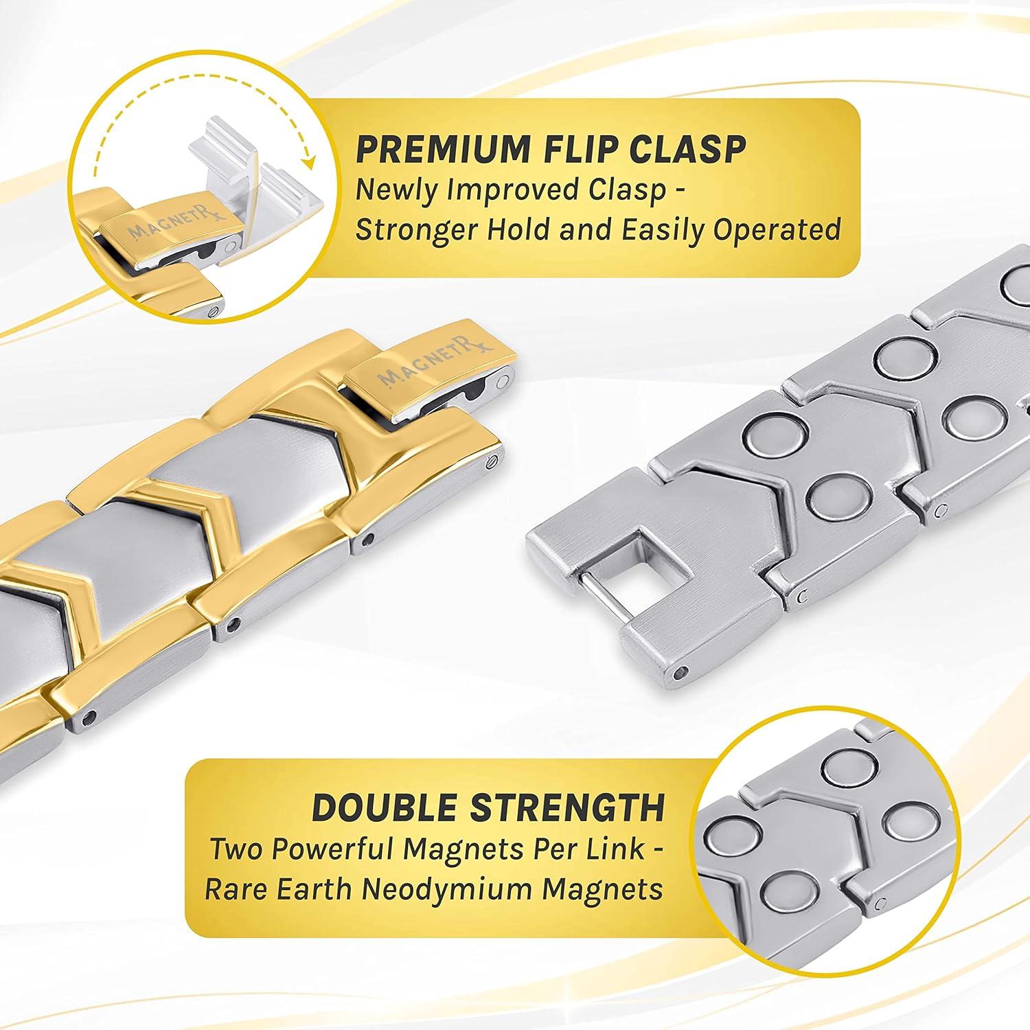 Pulsera Magnética MagnetRX de Acero Inoxidable Ajustable