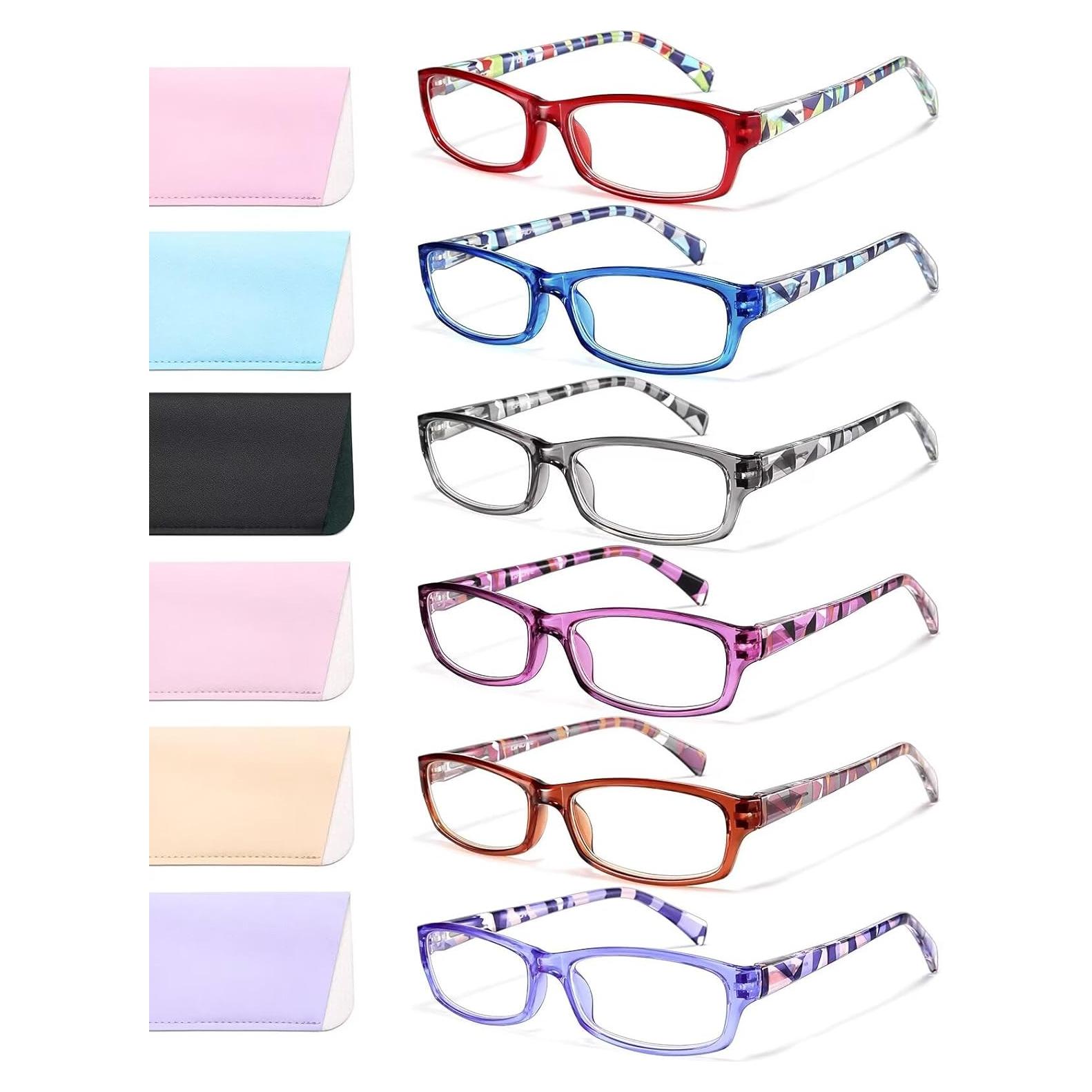 Gafas de lectura Gaoye 6 pares con protección UV y luz azul