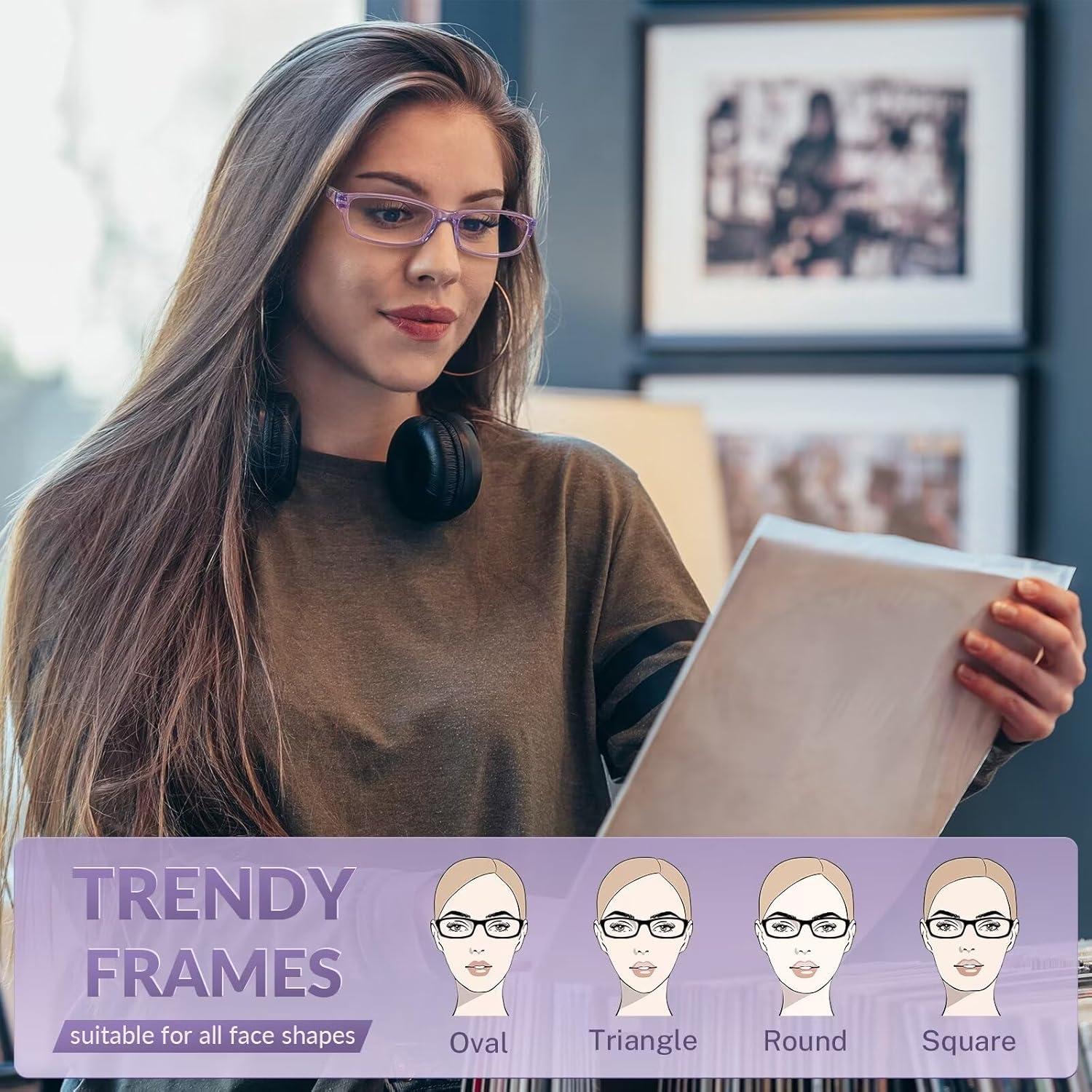 Gafas de lectura Gaoye 6 pares con protección UV y luz azul