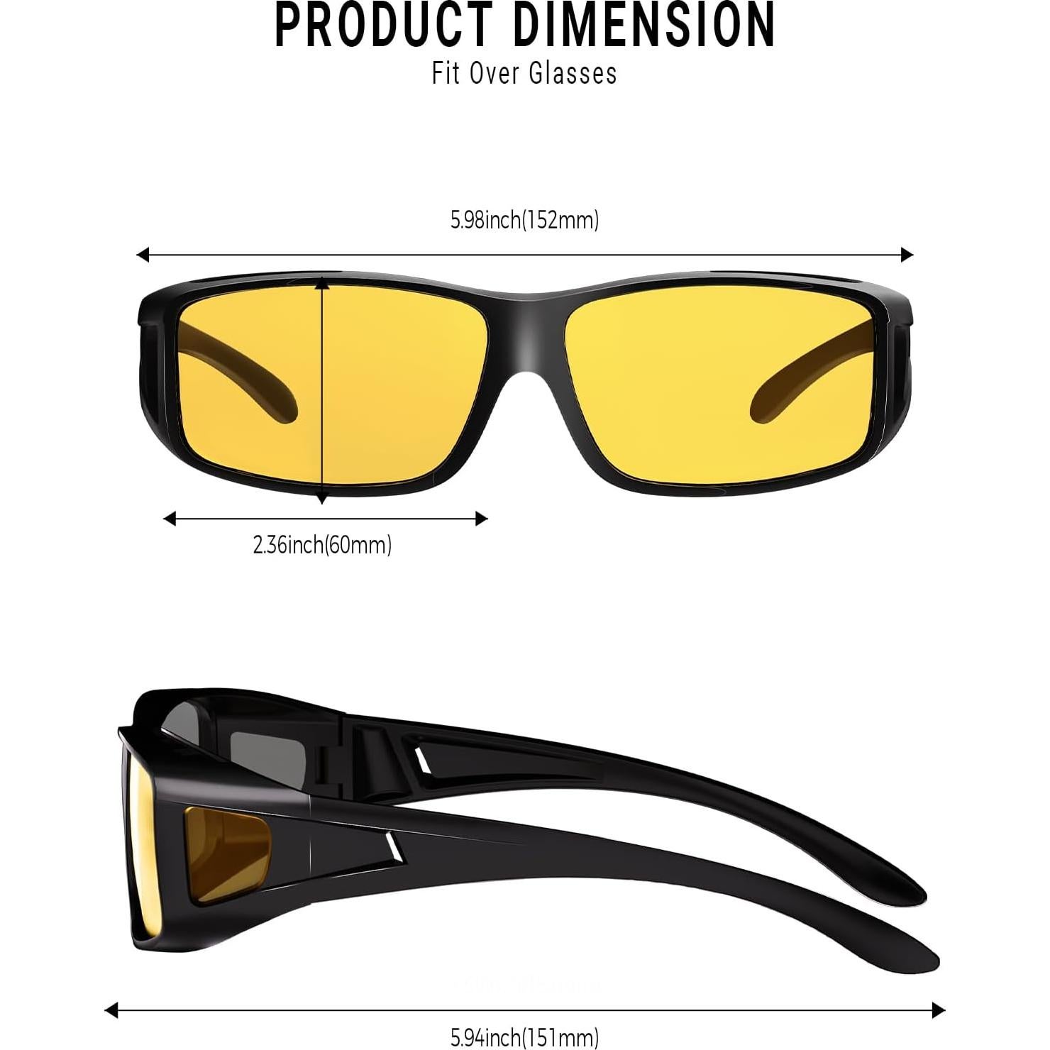 Gafas de Sol FIMOSON Polarizadas Visión Nocturna Amarilla
