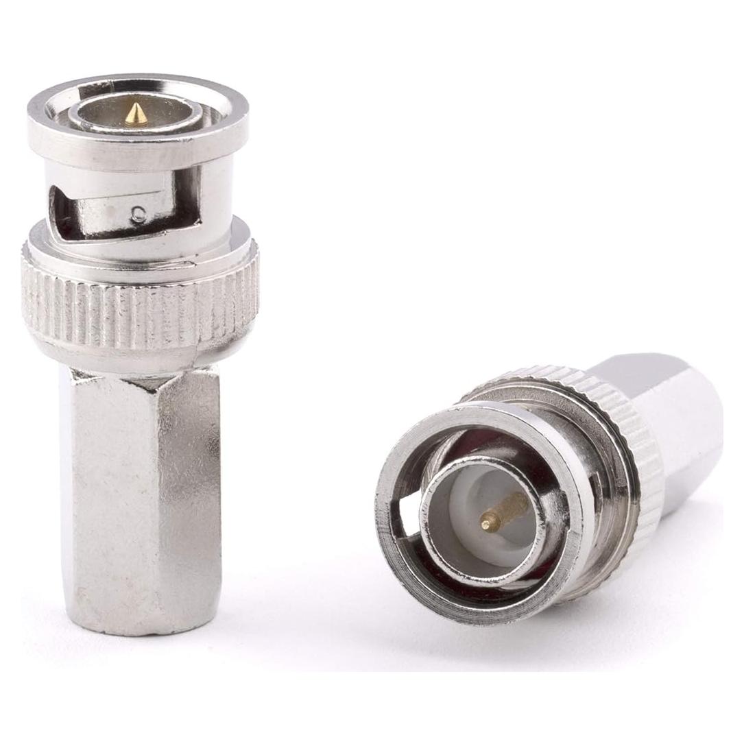 Conectores BNC Enroscar EL CIMPLE CO RG59 - Paquete de 4