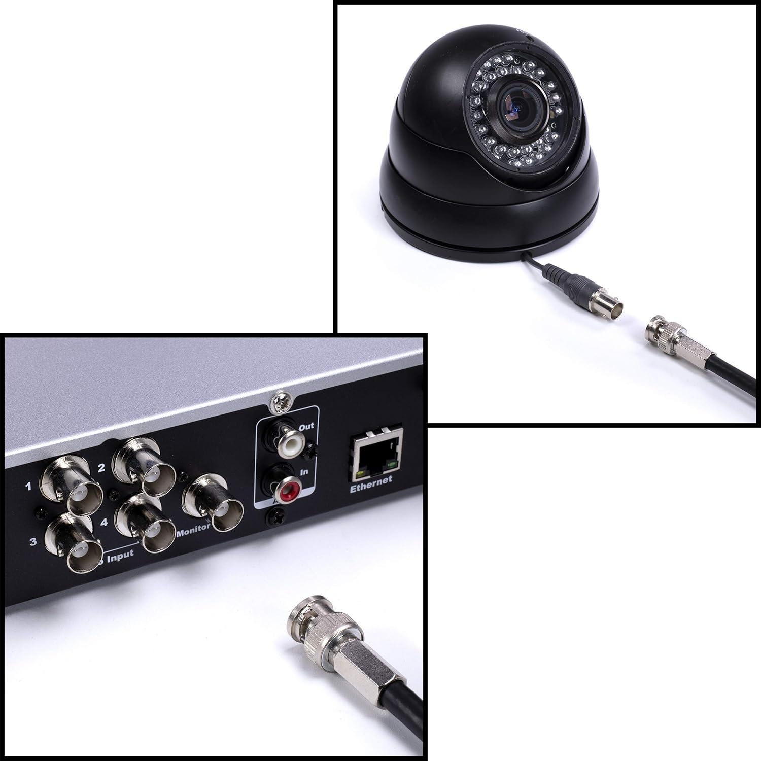 Conectores BNC Enroscar EL CIMPLE CO RG59 - Paquete de 4