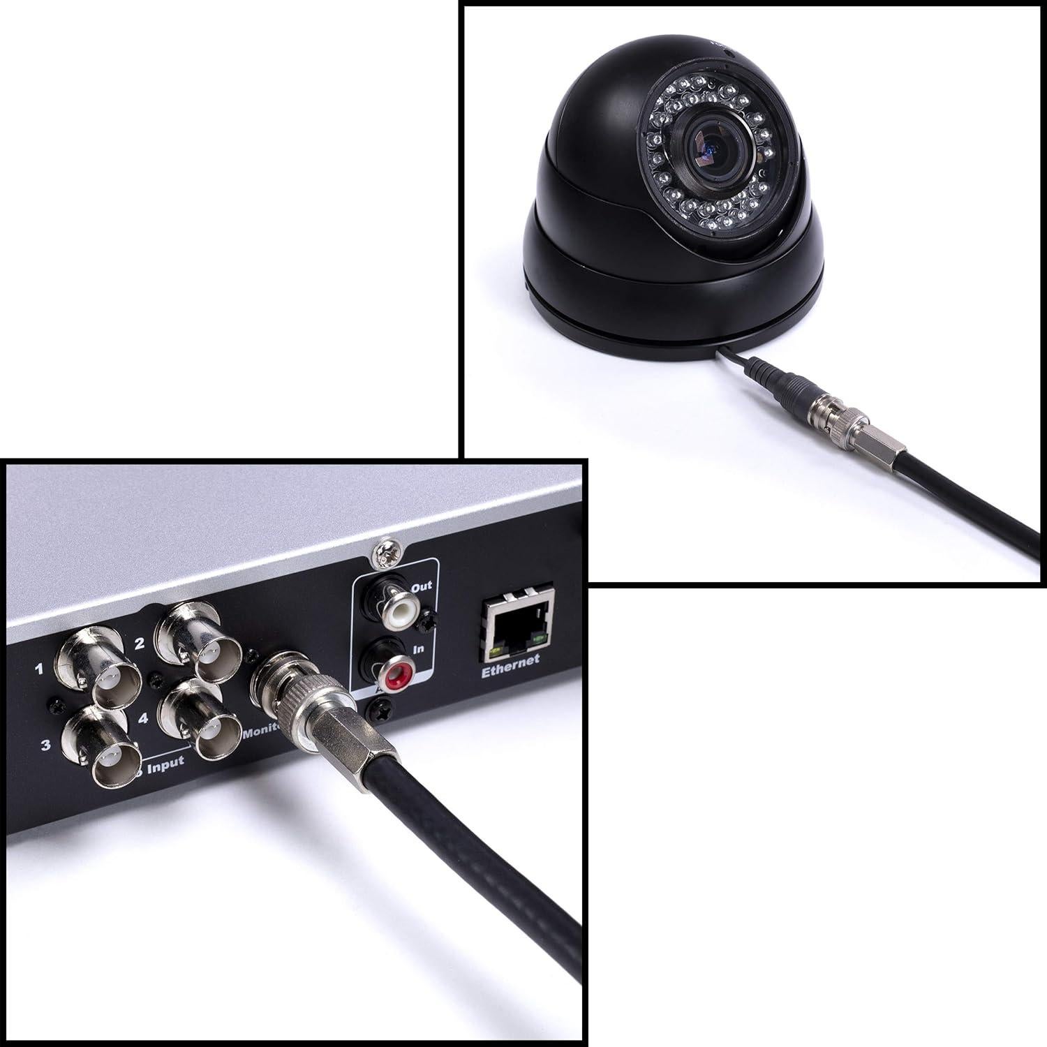 Conectores BNC Enroscar EL CIMPLE CO RG59 - Paquete de 4