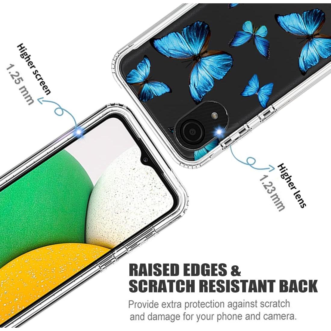 Funda Protectora Ueokeird para Samsung Galaxy A03 Core Azul