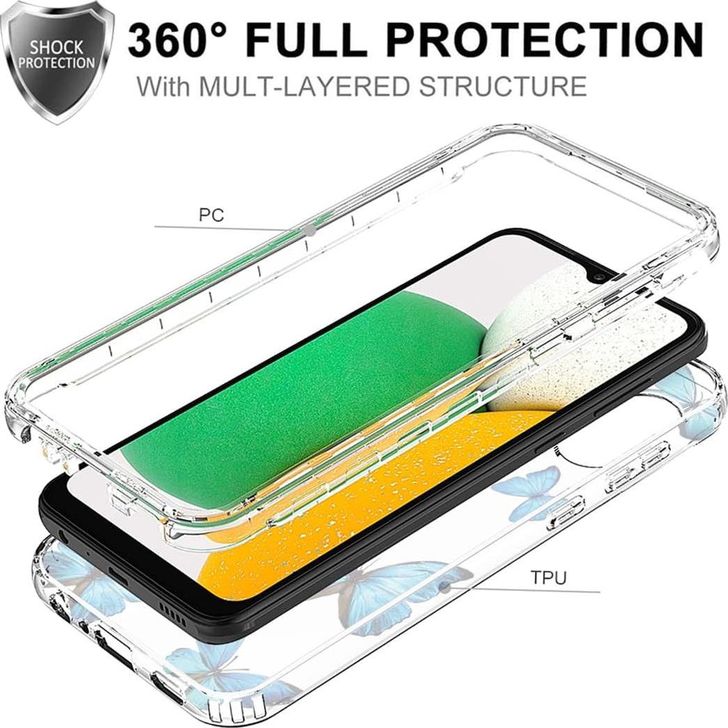 Funda Protectora Ueokeird para Samsung Galaxy A03 Core Azul
