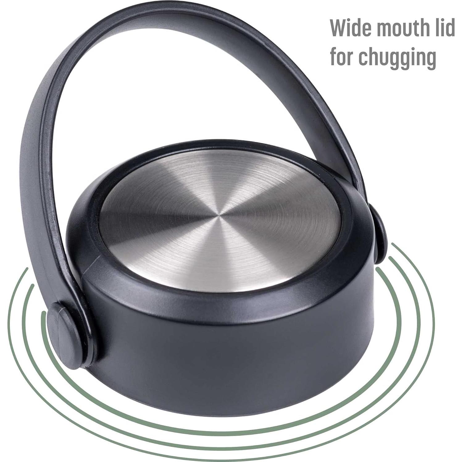 Botella Aislada Goodful 1.18L Acero Inoxidable Gris Carbón