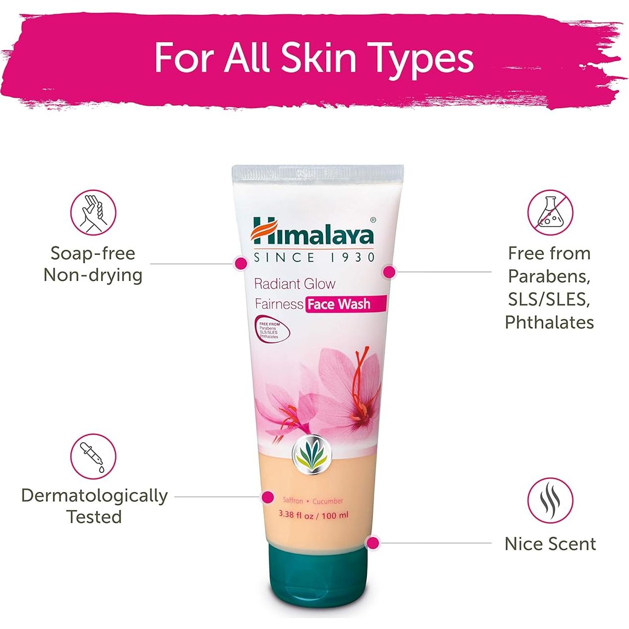 Himalaya Lavado Facial 100 ml - Brillo Radiante y Piel Clara