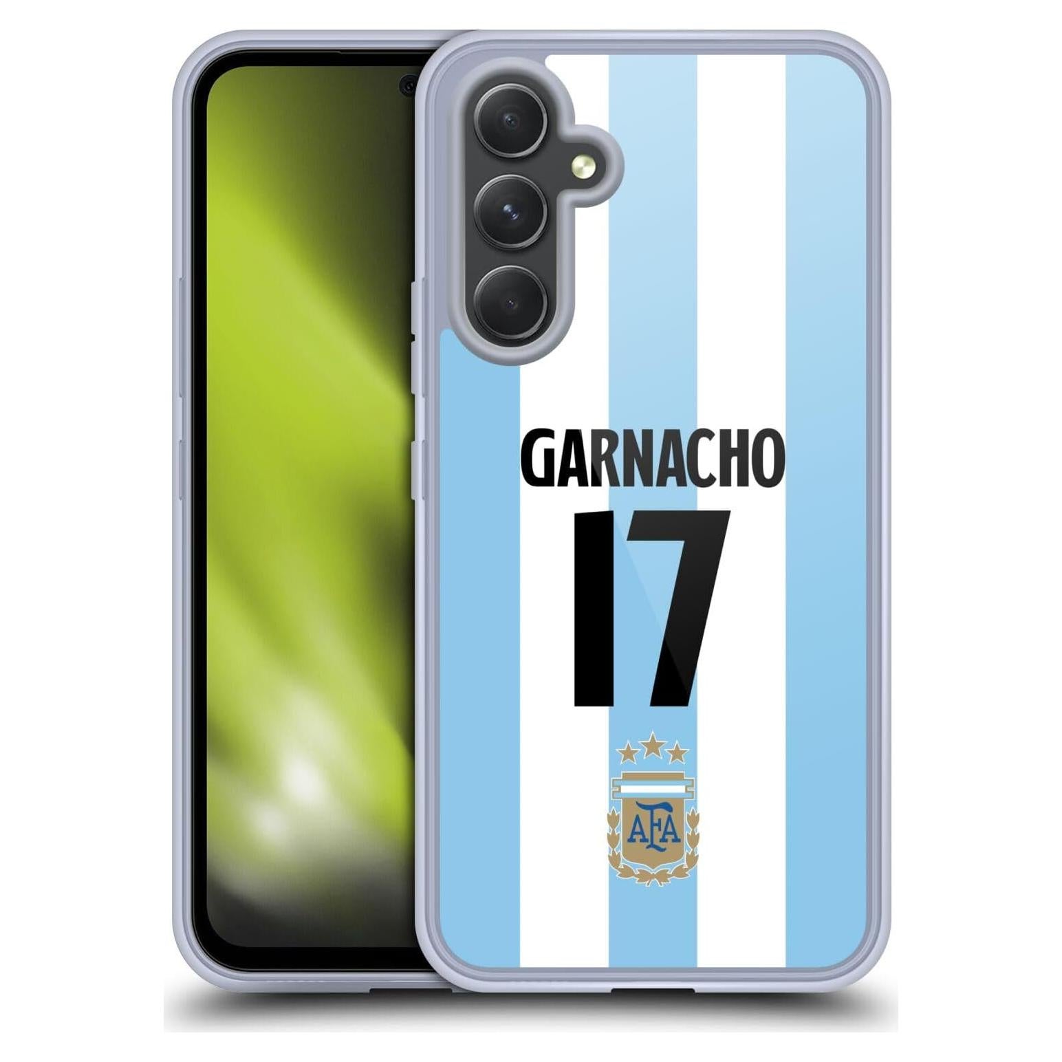 Funda de Gel Militar AFA Alejandro Garnacho para Samsung A54 5G