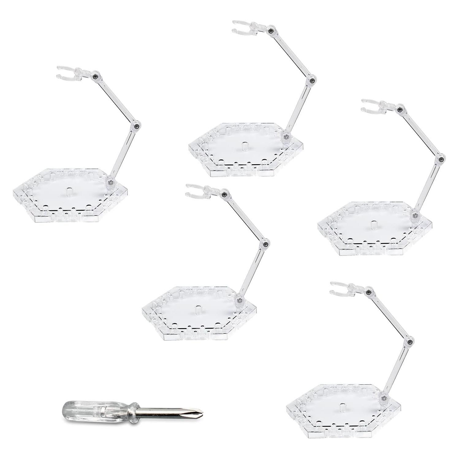 Soporte para Figuras de Acción POMER Hexagonal 5 Pcs 1/144