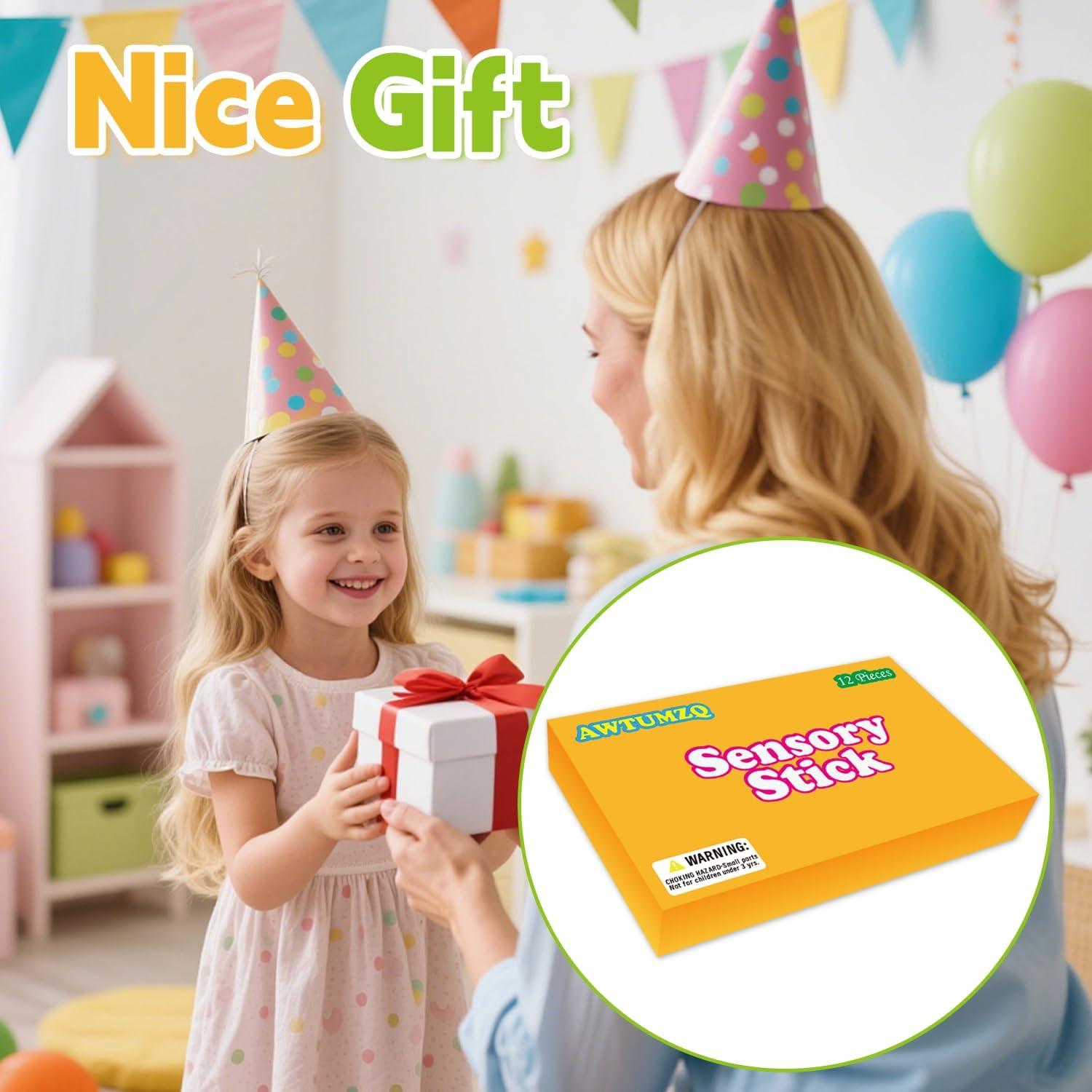 Paquete de 6 Palos Sensoriales AWTUMZQ para Niños - Juguetes Antiestrés