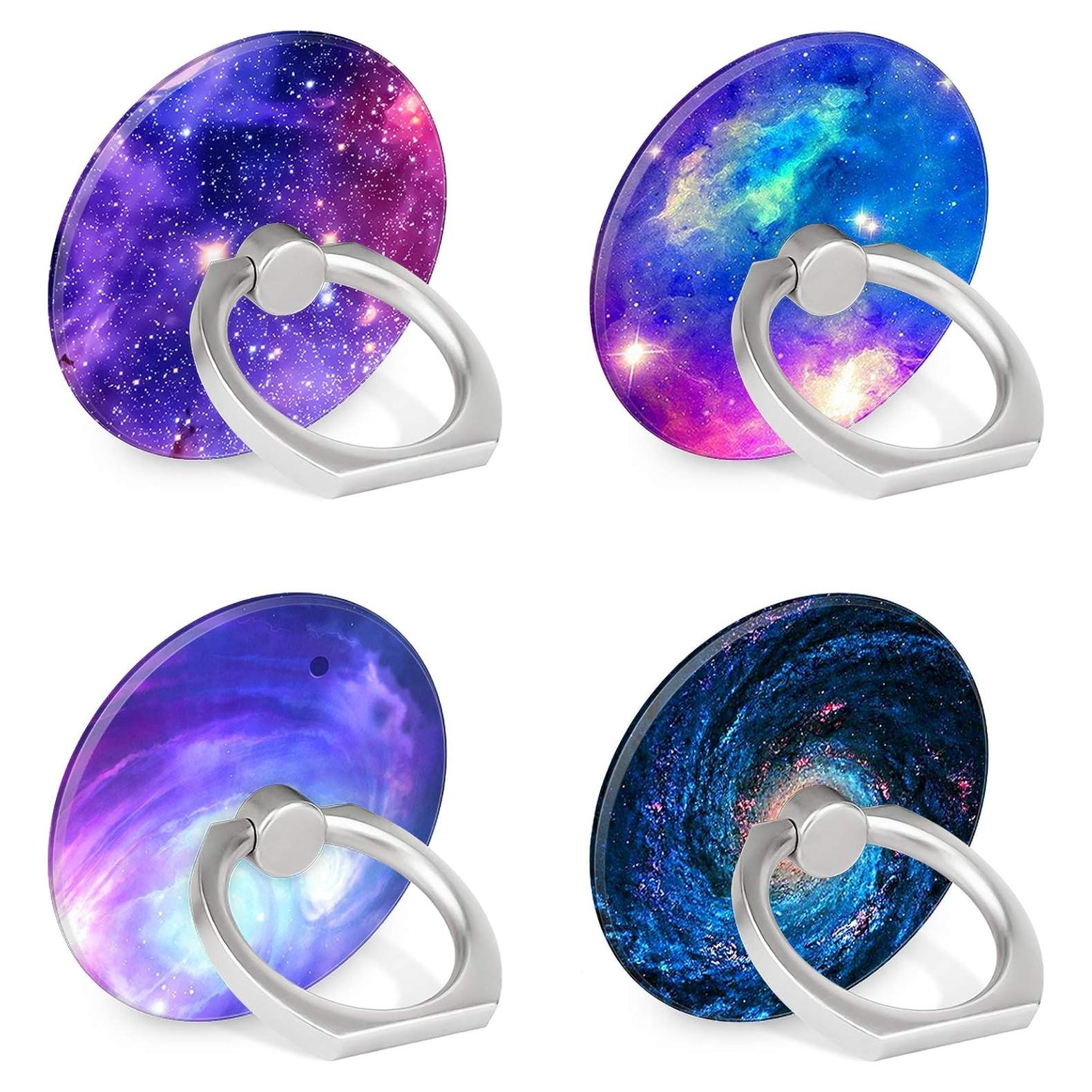 Soporte de Anillo para Teléfono Houmee Nebulosa Galáctica - 4 Paquetes