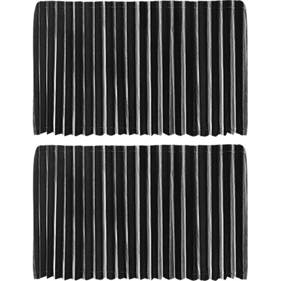 Cortinas Sombra para Ventana de Auto Ovege 2pcs Negro Opaco