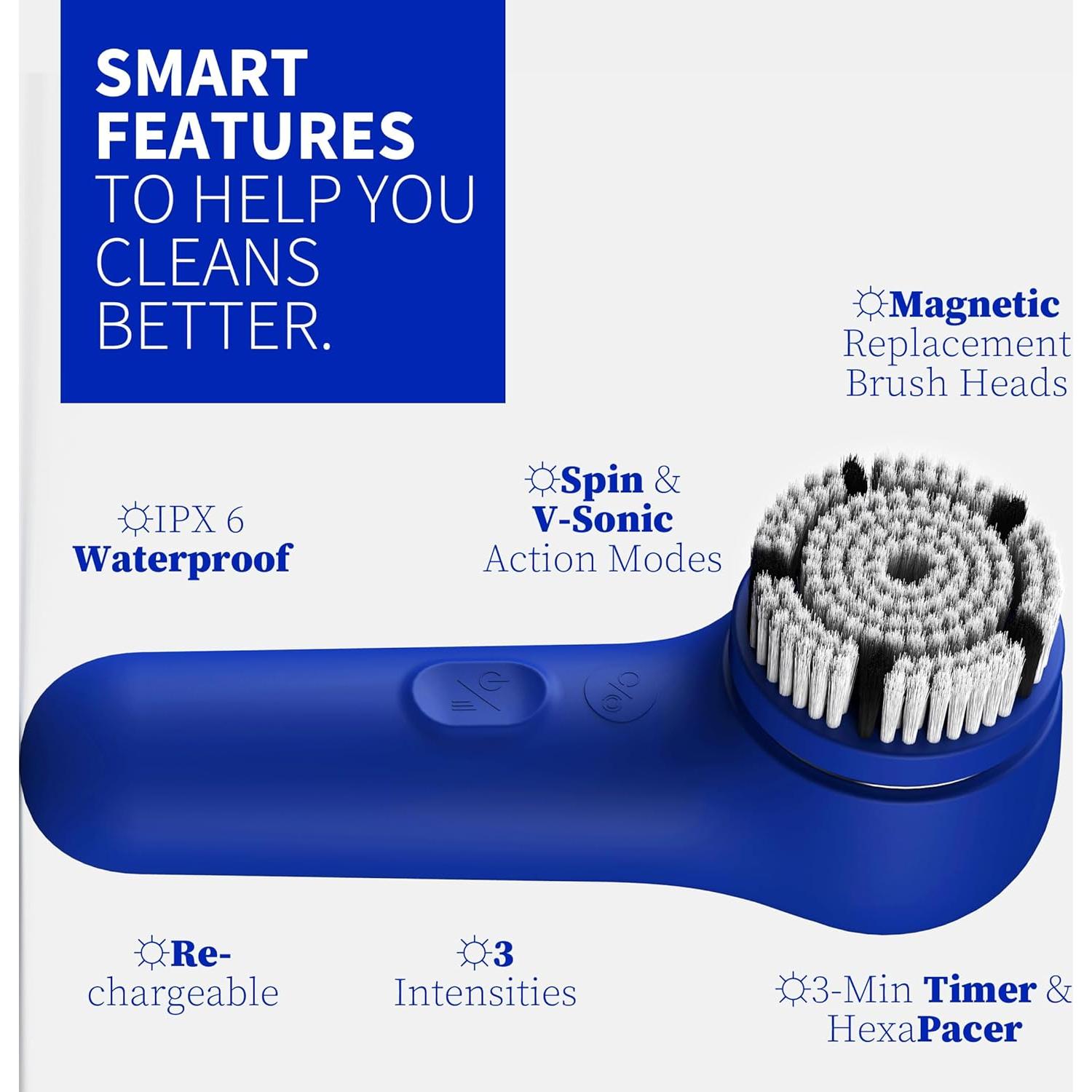 Exfoliador Facial Eléctrico NågraCoola XPRE419 Azul - 3 Modos