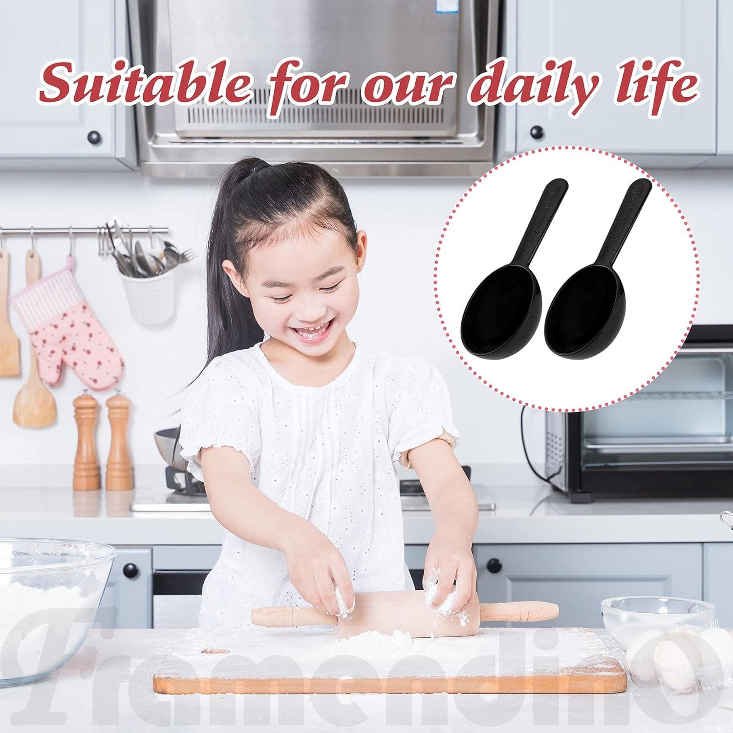 Cucharas Medidoras de Plástico Framendino 5 Pcs 7g Negro