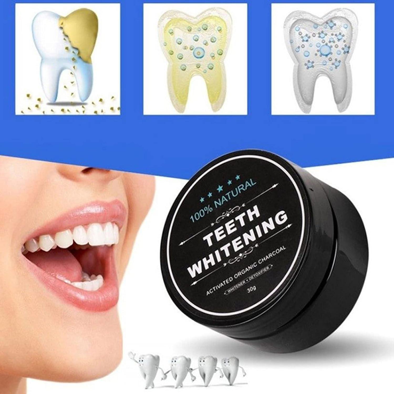 Polvo de Carbón Activado Lythor para Blanquear Dientes 26g