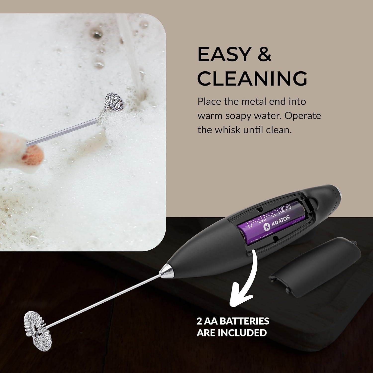 Espumador de Leche Eléctrico ChefWave CW-MFB - Acero Inoxidable