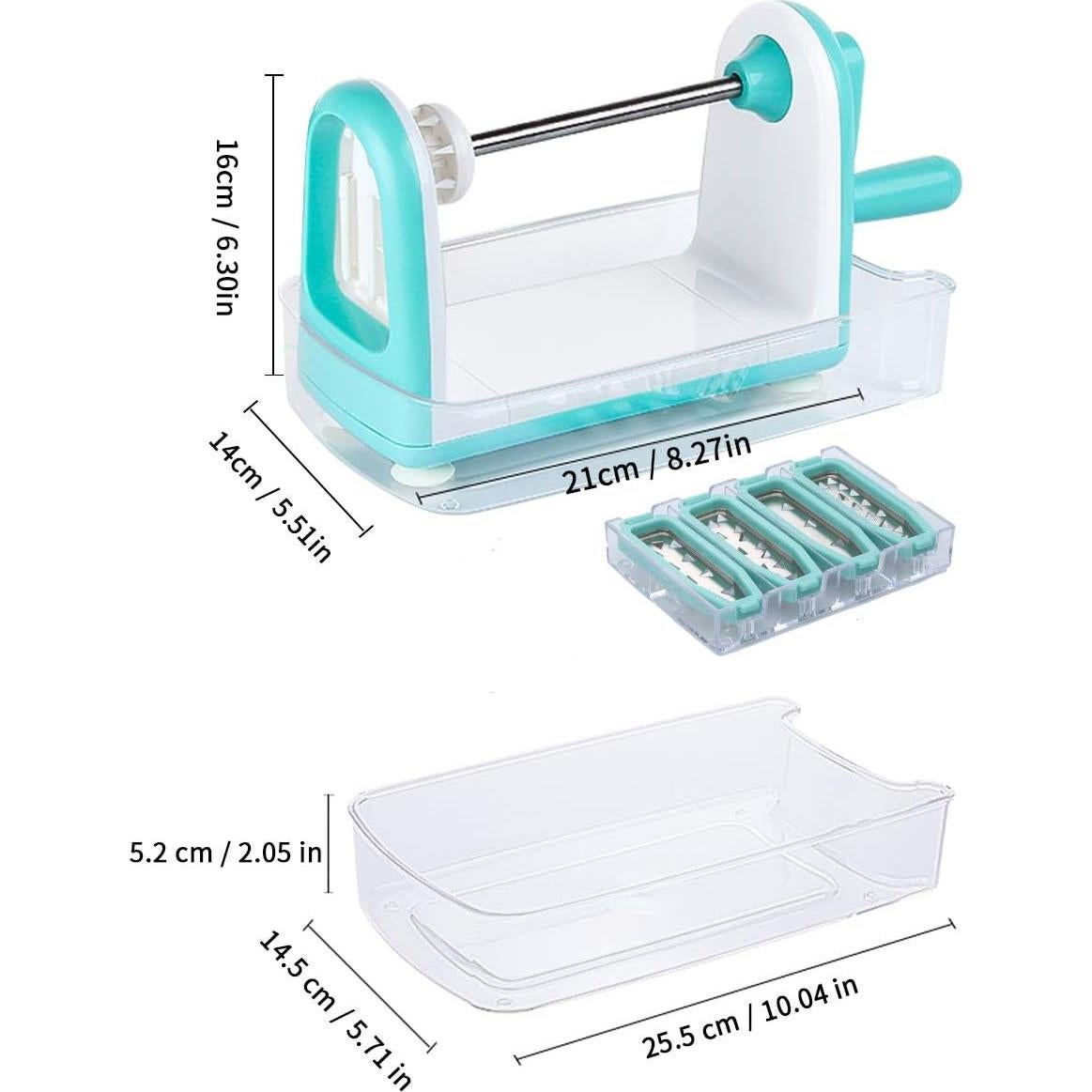 Cortador de Fideos de Verdura Ourokhome - 5 Cuchillas Manual