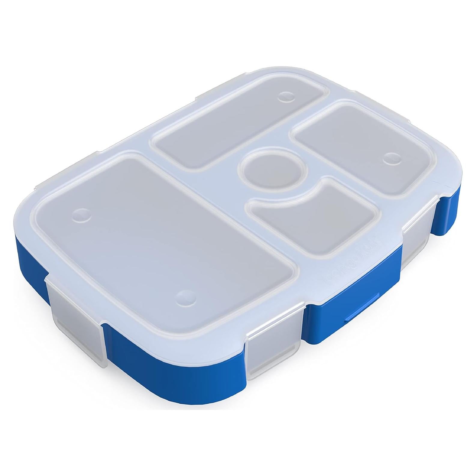Bandeja para Niños Bentgo Azul con Tapa Transparente 5 Compartimentos