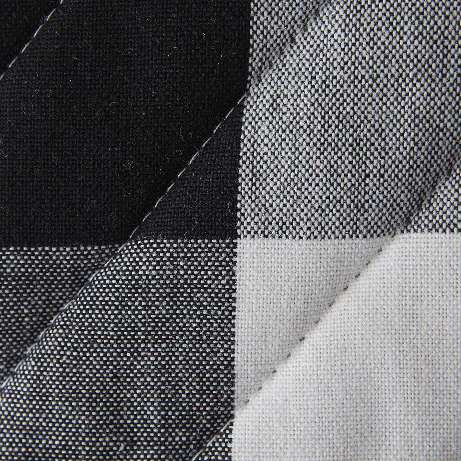 Juego de Agarraderas DII de Algodón Negro 4 Piezas 22.86x20.32 cm