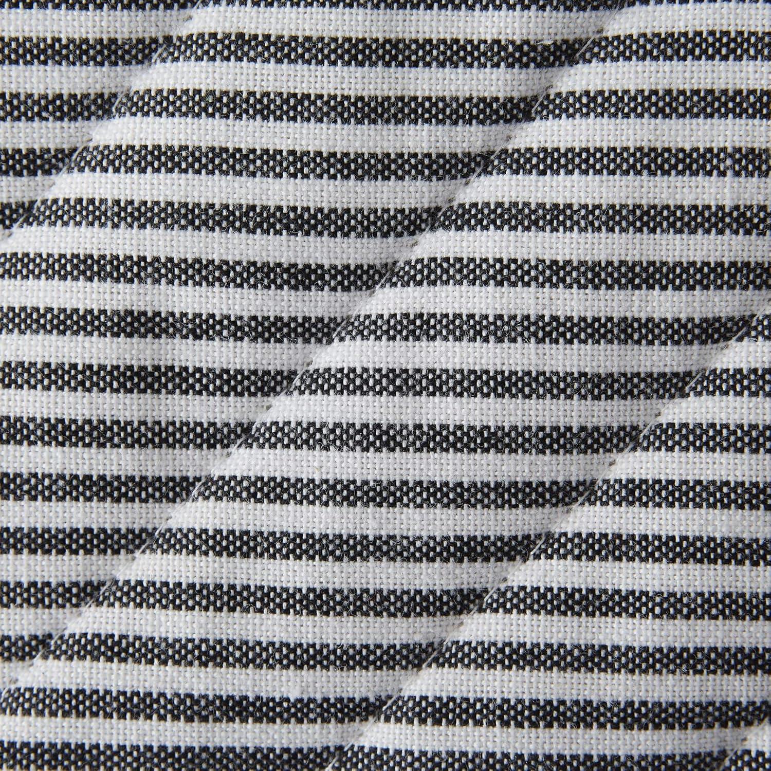 Juego de Agarraderas DII de Algodón Negro 4 Piezas 22.86x20.32 cm