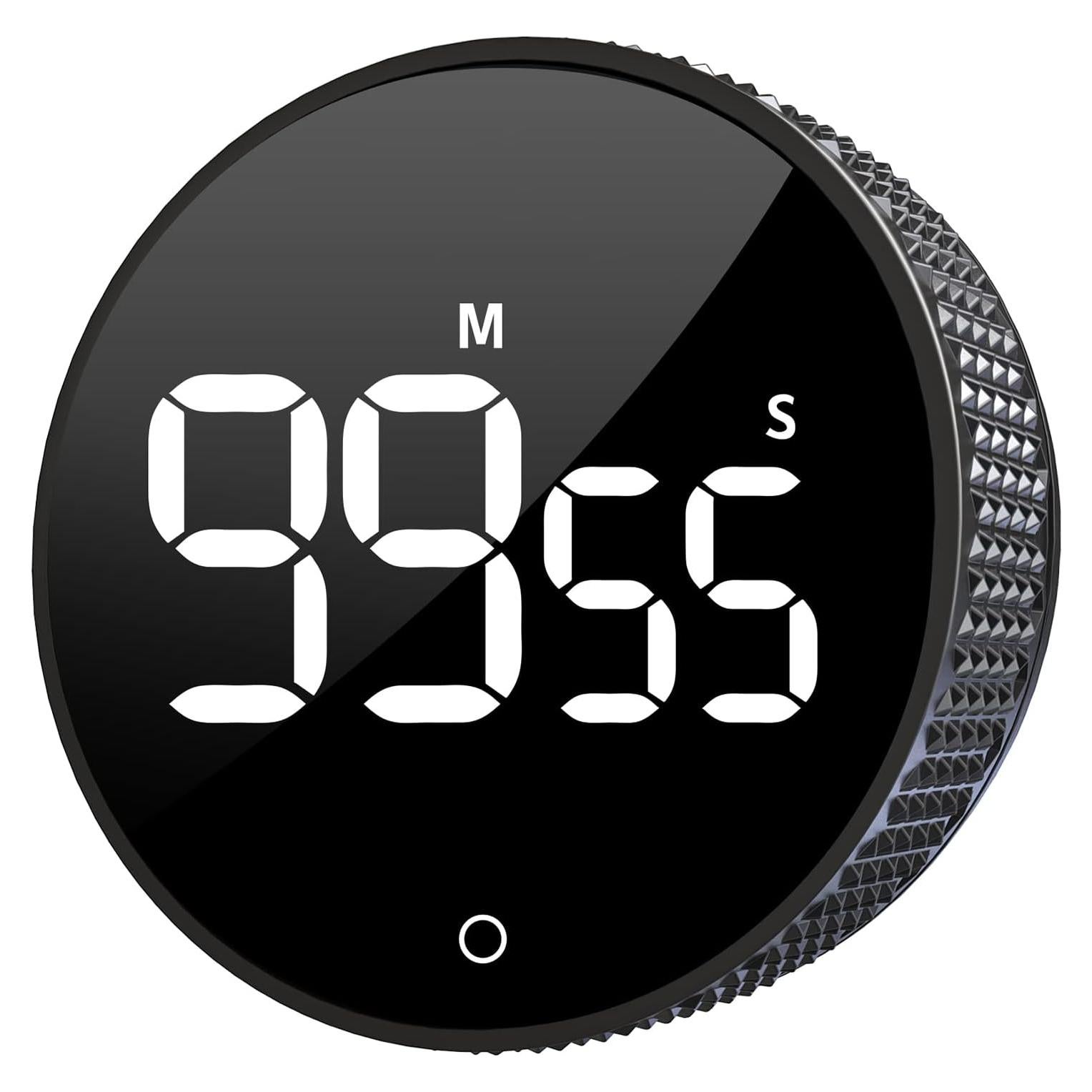 Temporizador Digital LFF Magnético con Pantalla LED 3" Negro