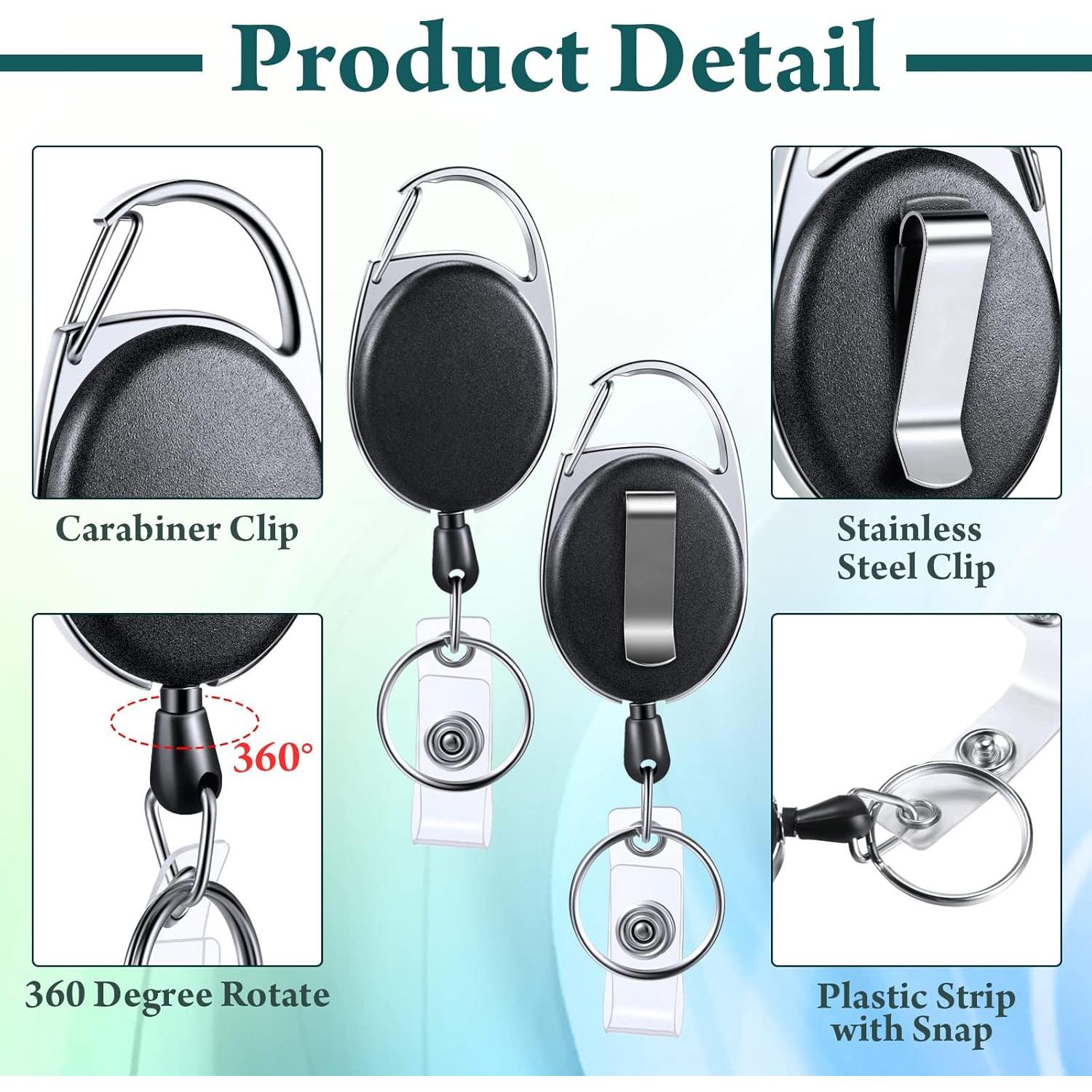 Soporte Retráctil de Insignia Laumoi 60 Piezas Negro