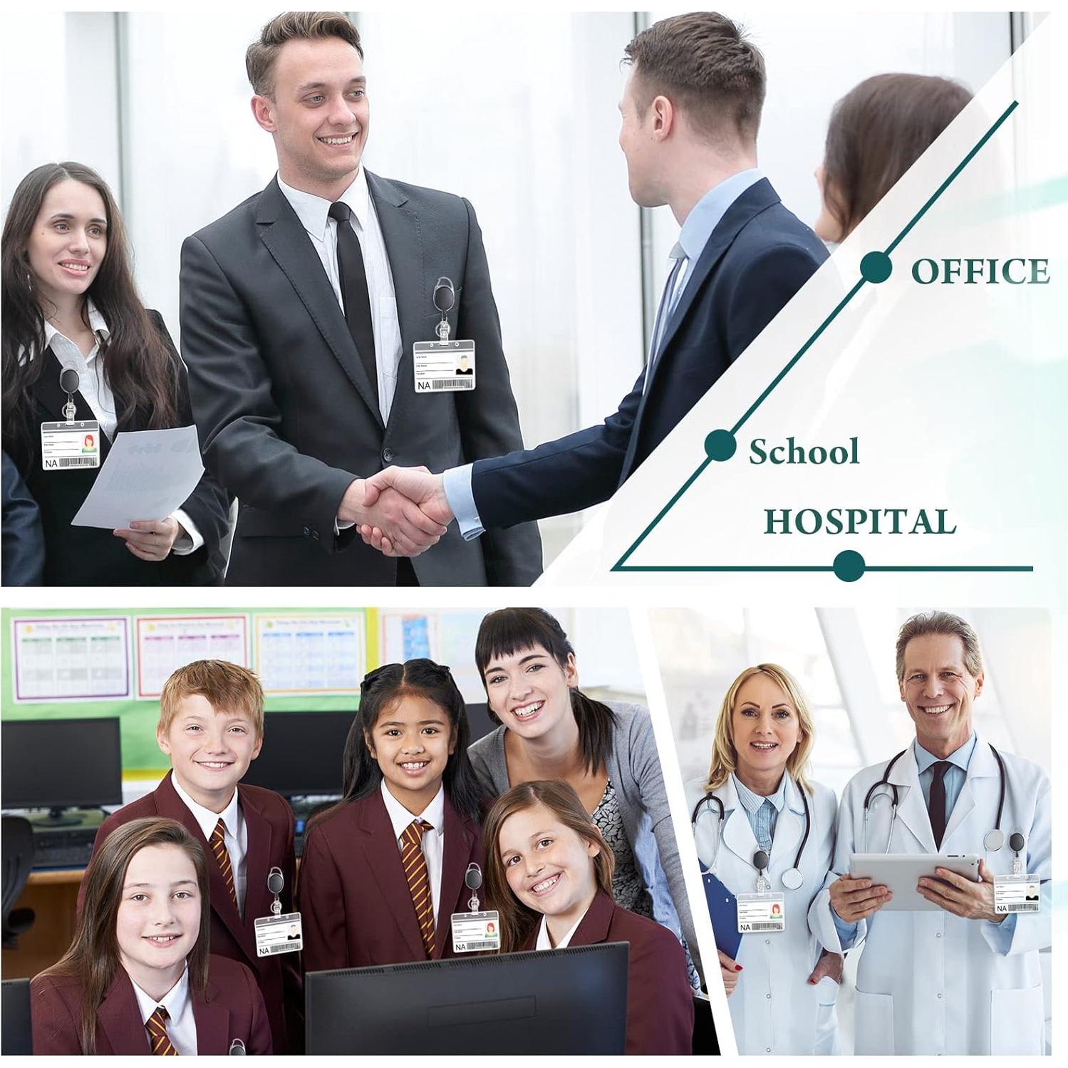 Soporte Retráctil de Insignia Laumoi 60 Piezas Negro